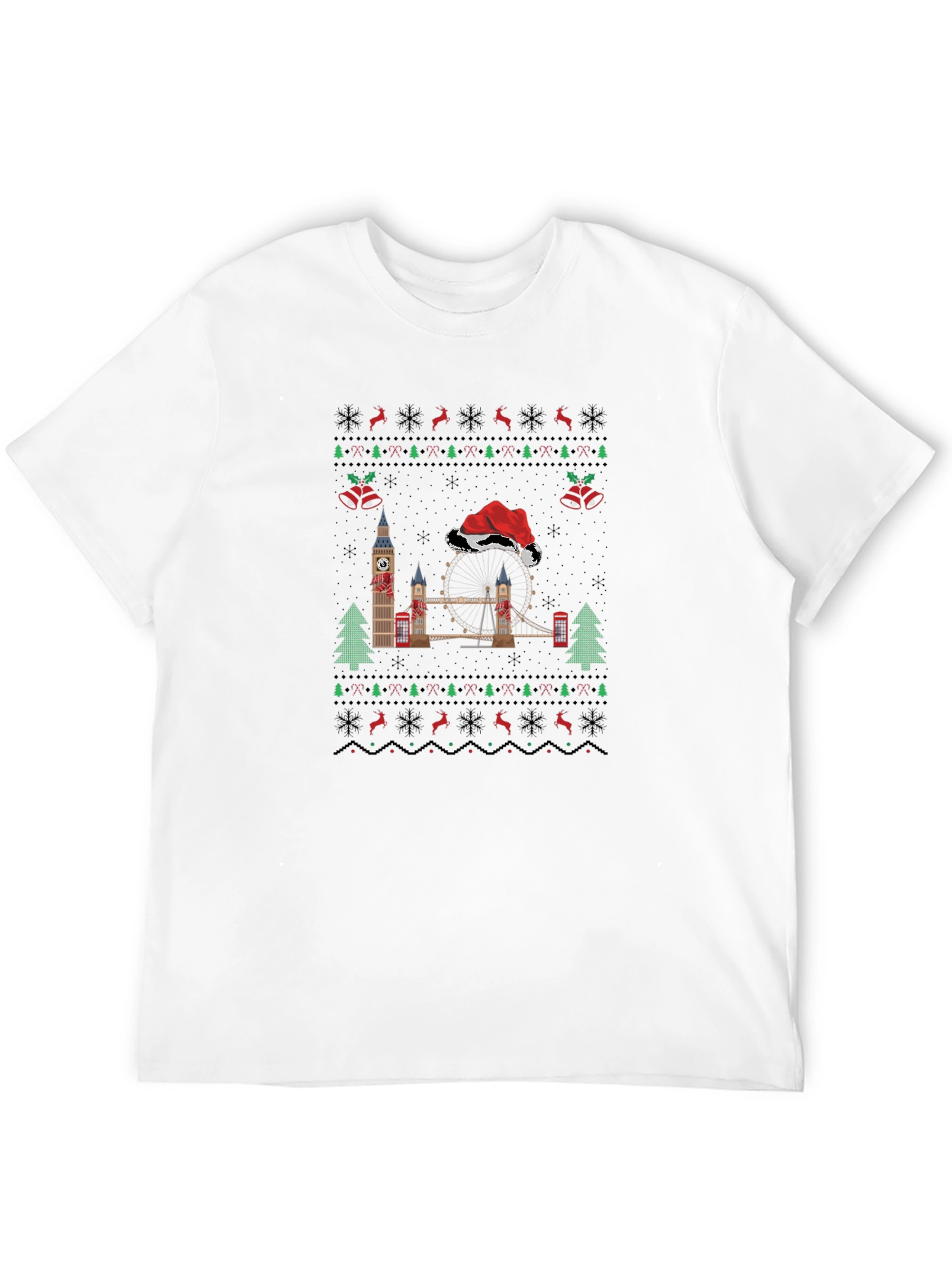 London Christmas Sweater T-Shirt