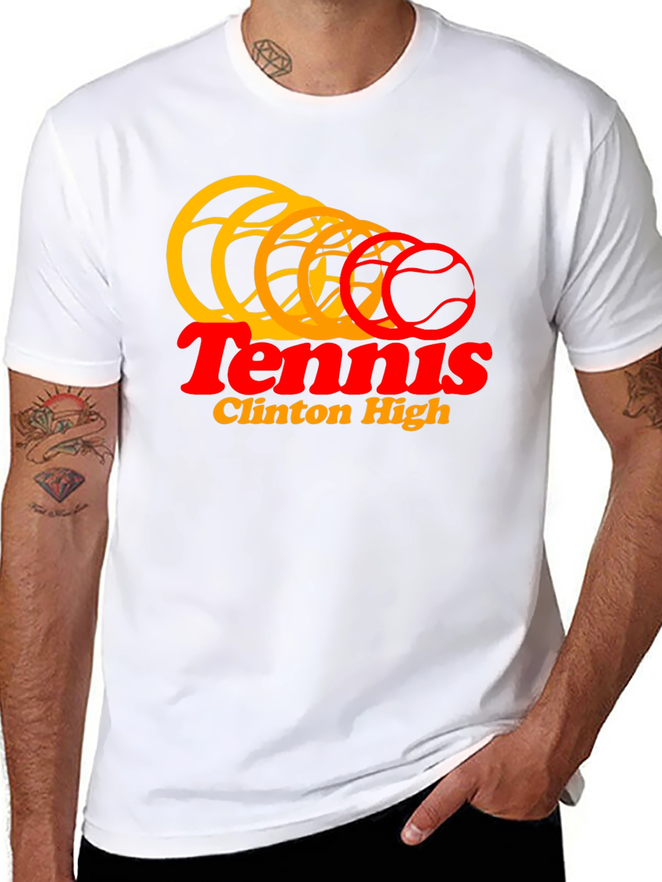 Tennis Clinton High Graphic T-Shirt