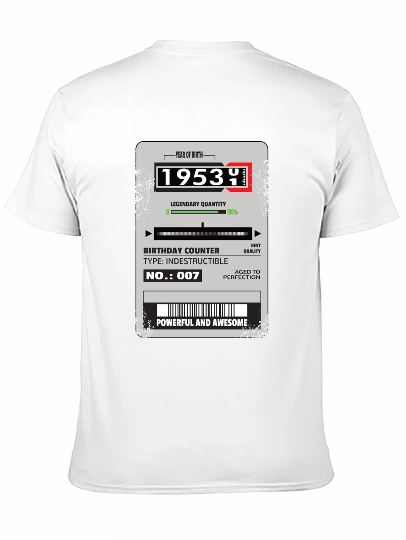 1953 Birthday T-Shirt - Legendary Edition