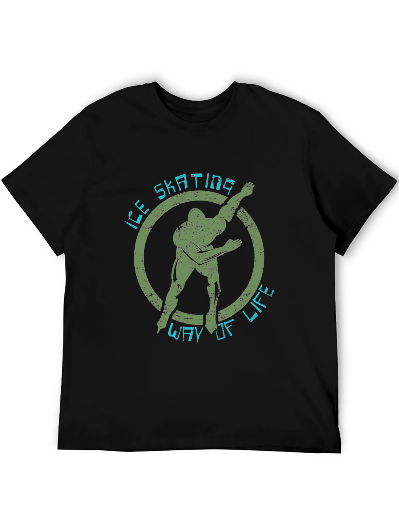Ice Skating Way of Life Black Graphic Tee