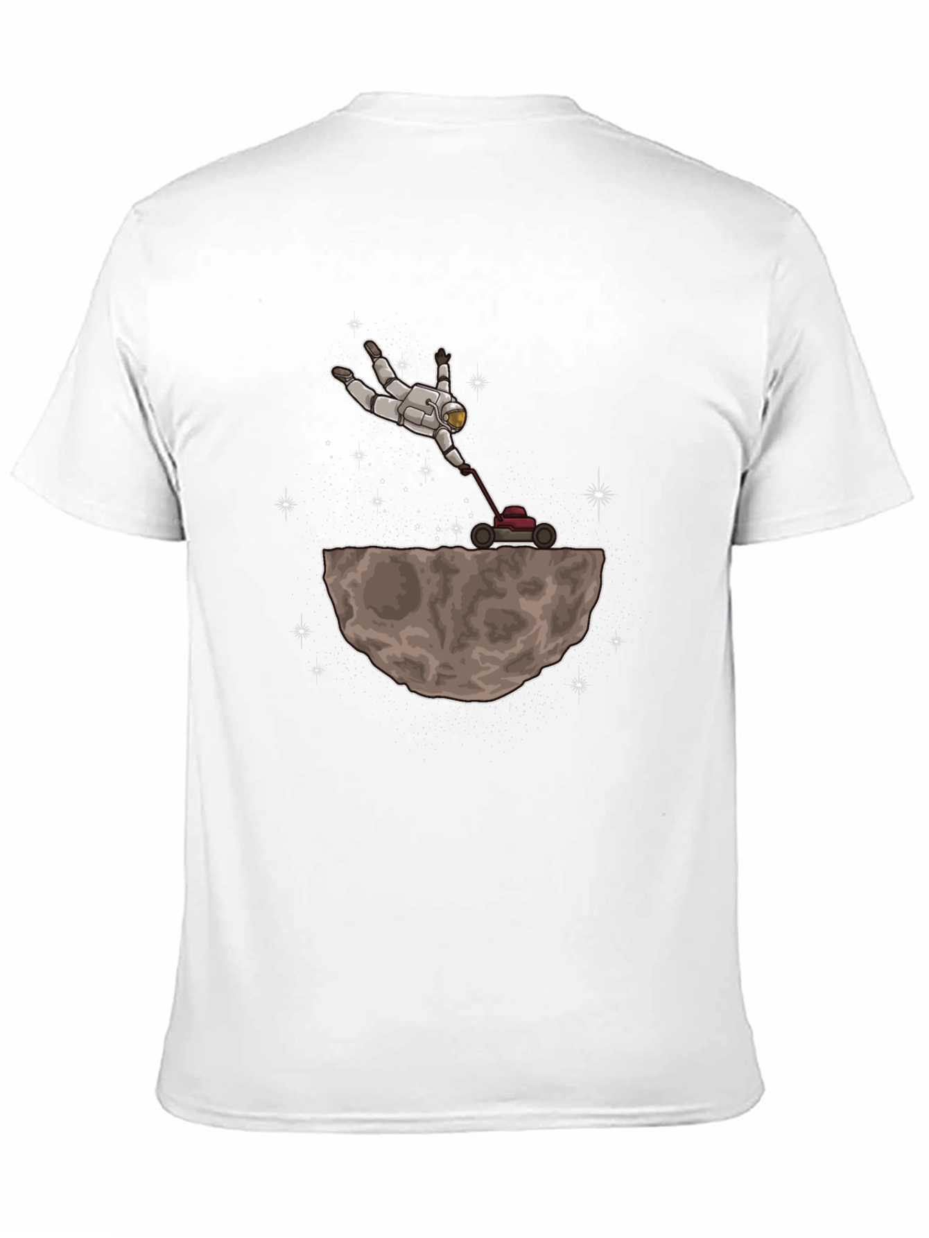 Astronaut Moon Lawn Care Graphic T-Shirt