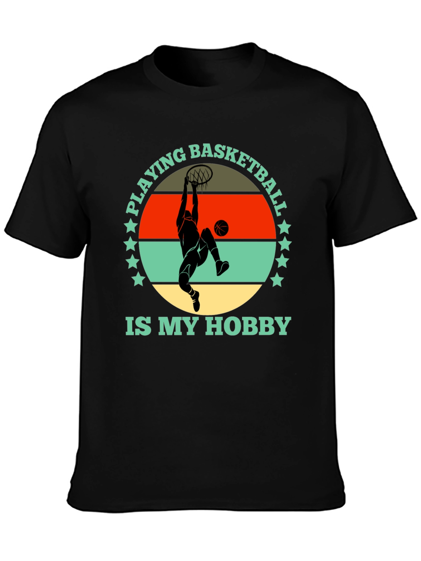 Basketball Hobby Graphic Tee - Stylish Cotton T-Shirt