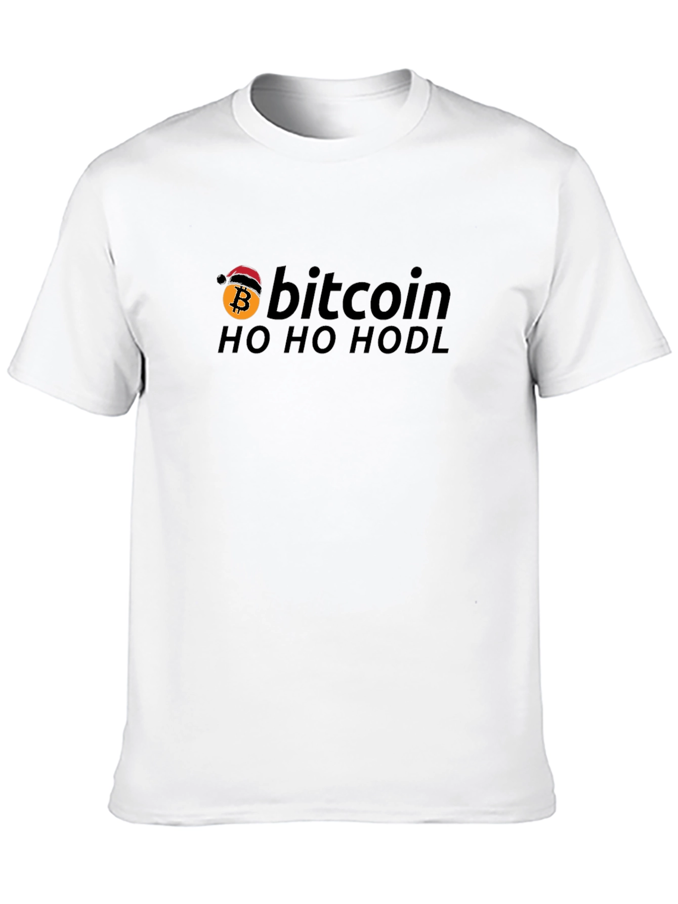 Bitcoin Santa Hat Holiday HODL T-Shirt