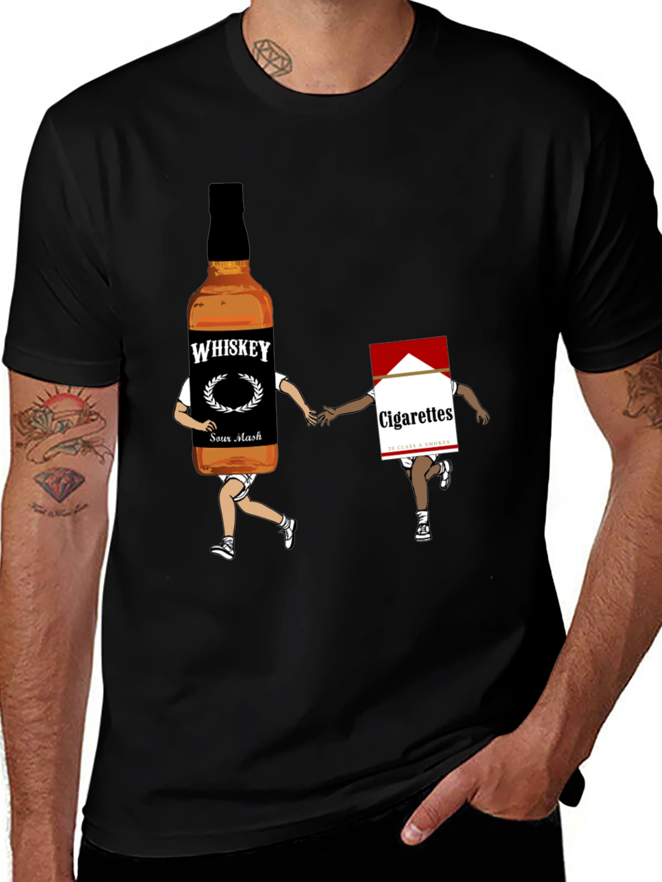 Whiskey & Cigarettes Graphic Tee