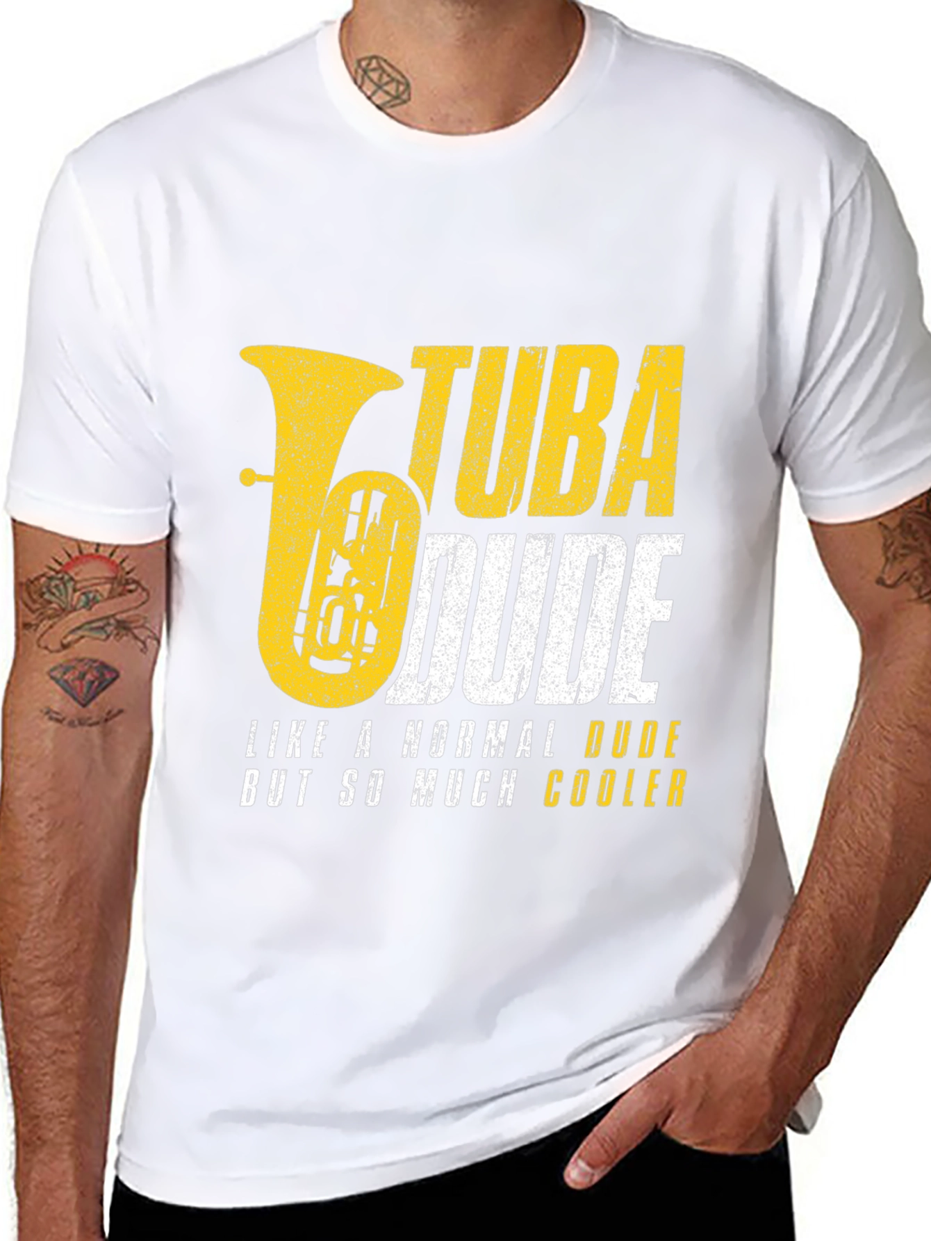Tuba Dude T-Shirt - Musical Humor Tee