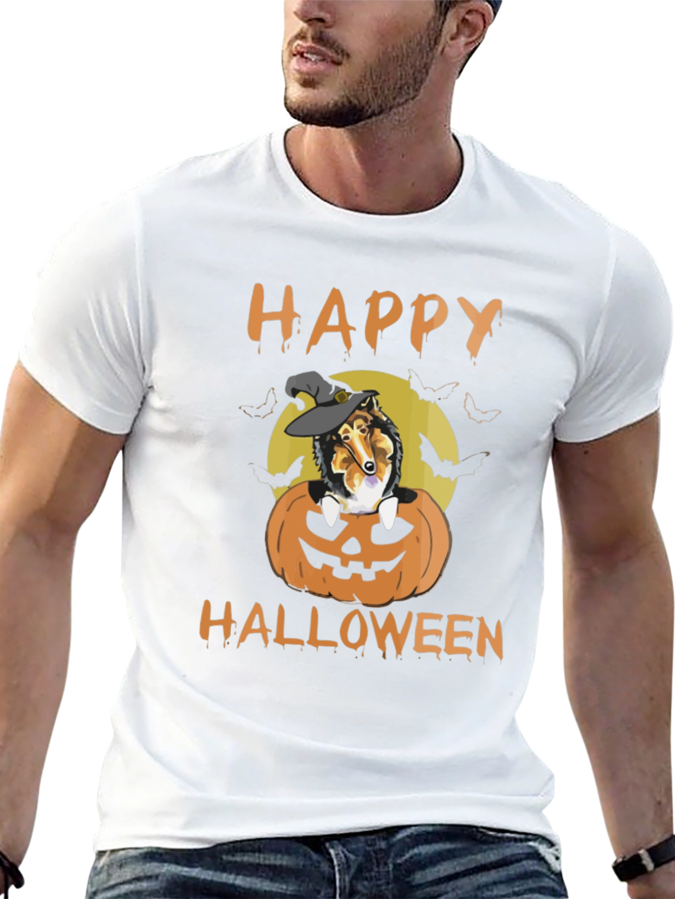 Halloween Dog Witch T-Shirt - Happy Halloween!