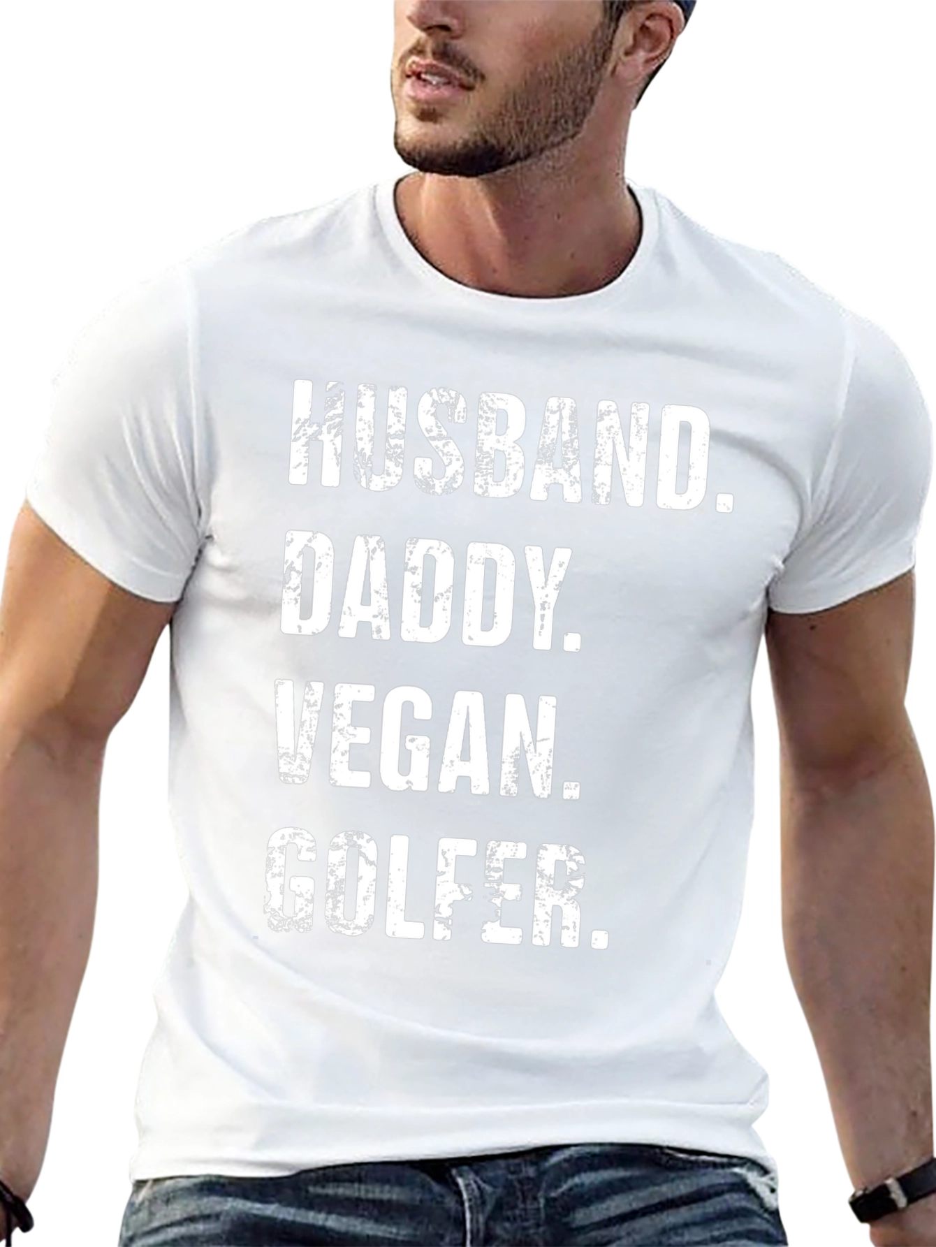 Husband Daddy Vegan Golfer T-Shirt