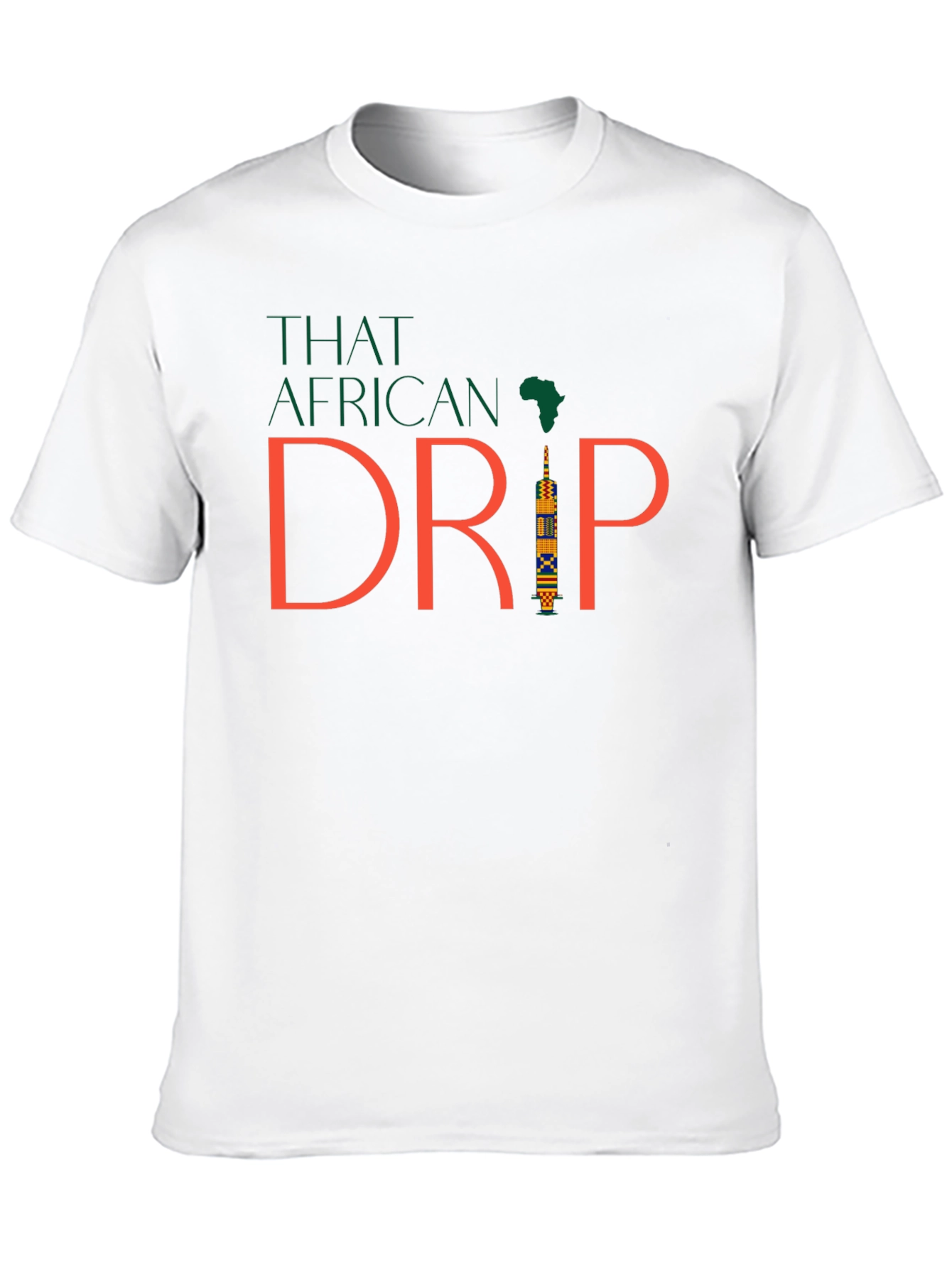 That African Drip Black Tee