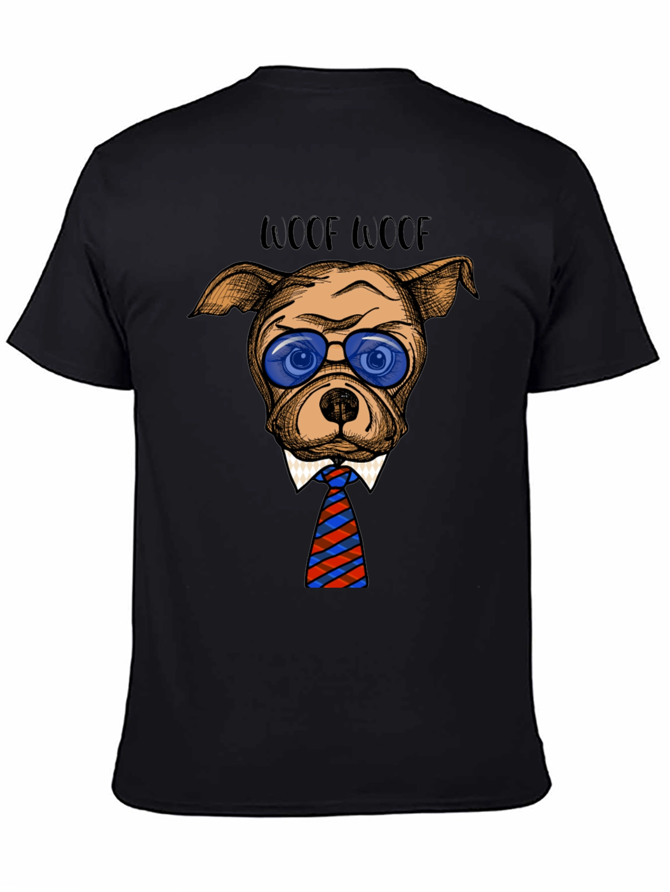 Woof Woof Dog Tee - Trendy Canine T-Shirt