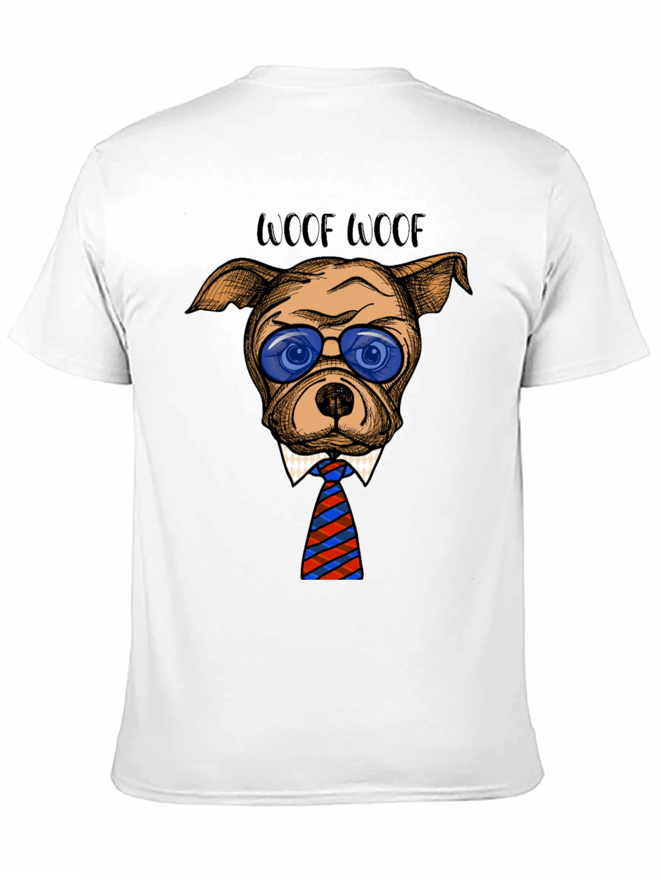 Woof Woof Dog Tee - Trendy Canine T-Shirt