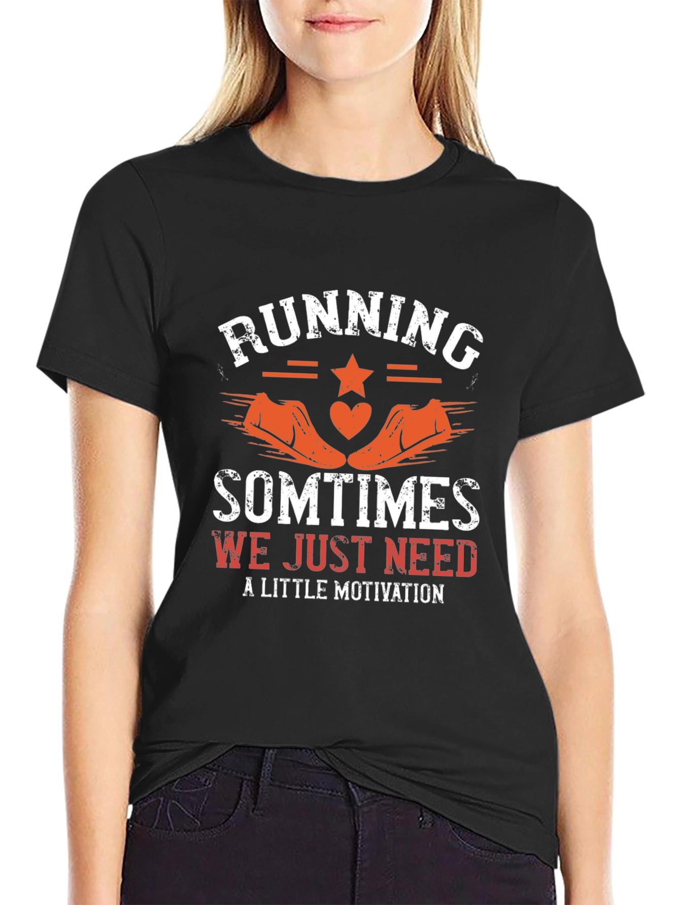 Running Motivation Black T-Shirt