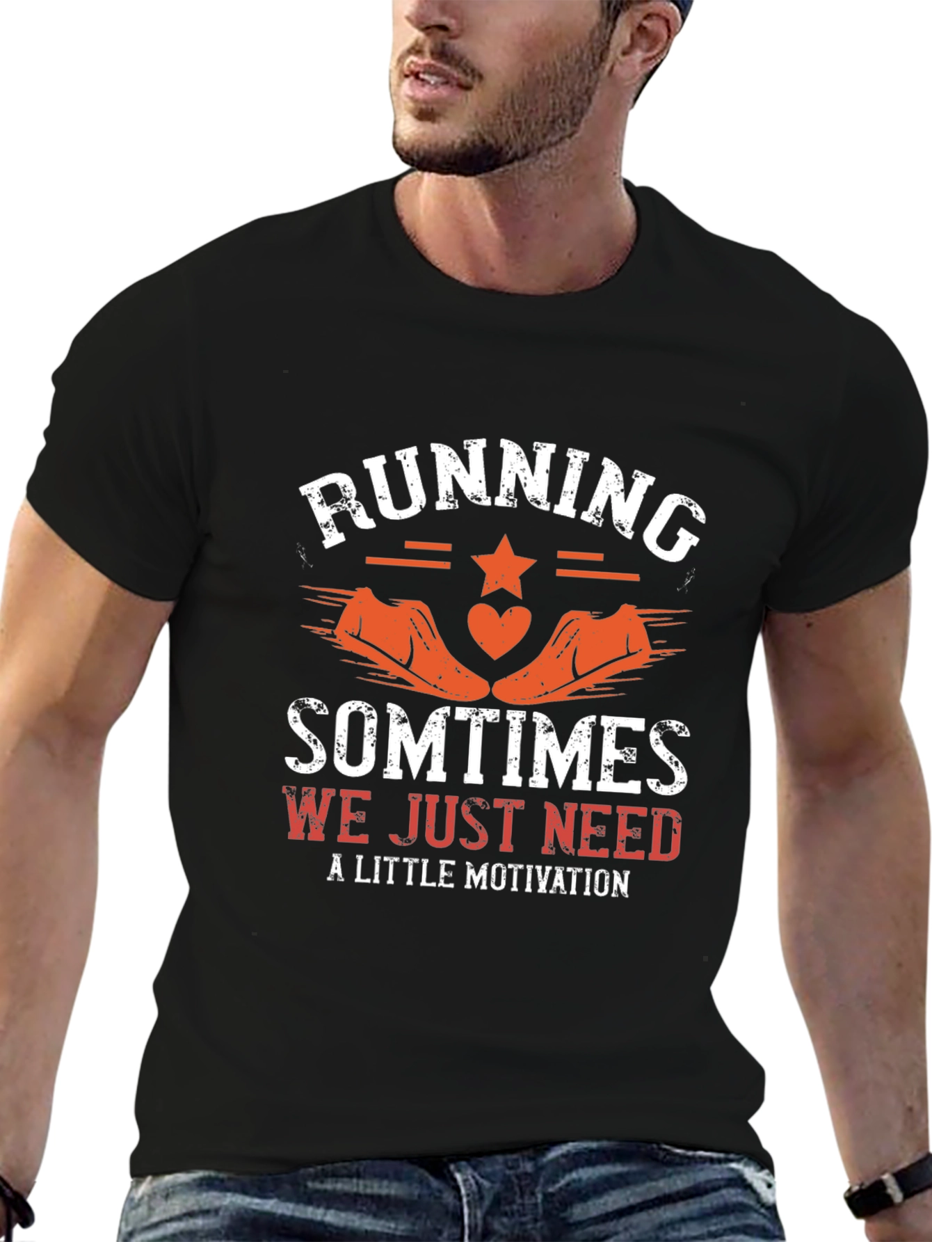 Running Motivation Black T-Shirt