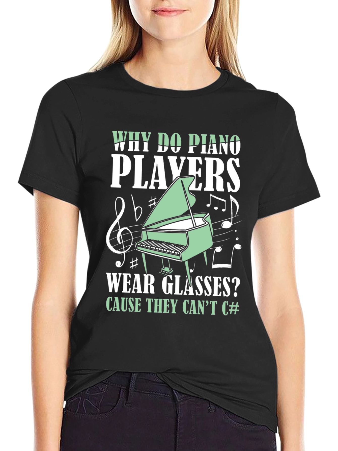 Piano Player T-Shirt - Music Pun Tee