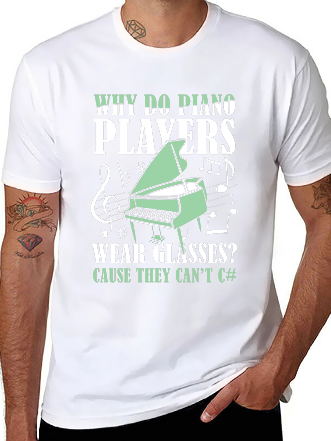 Piano Player T-Shirt - Music Pun Tee