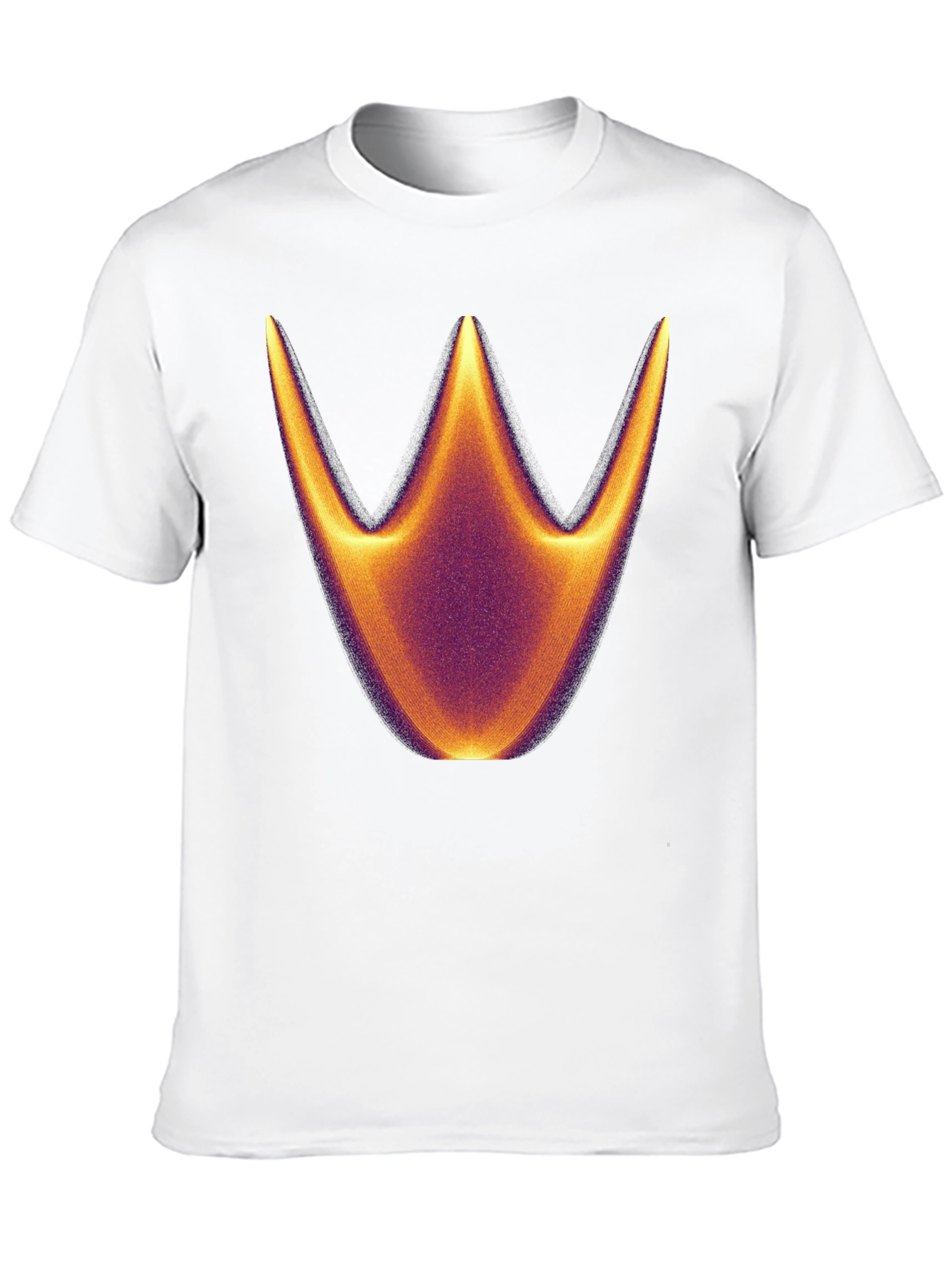 Abstract Crown Graphic Black T-Shirt