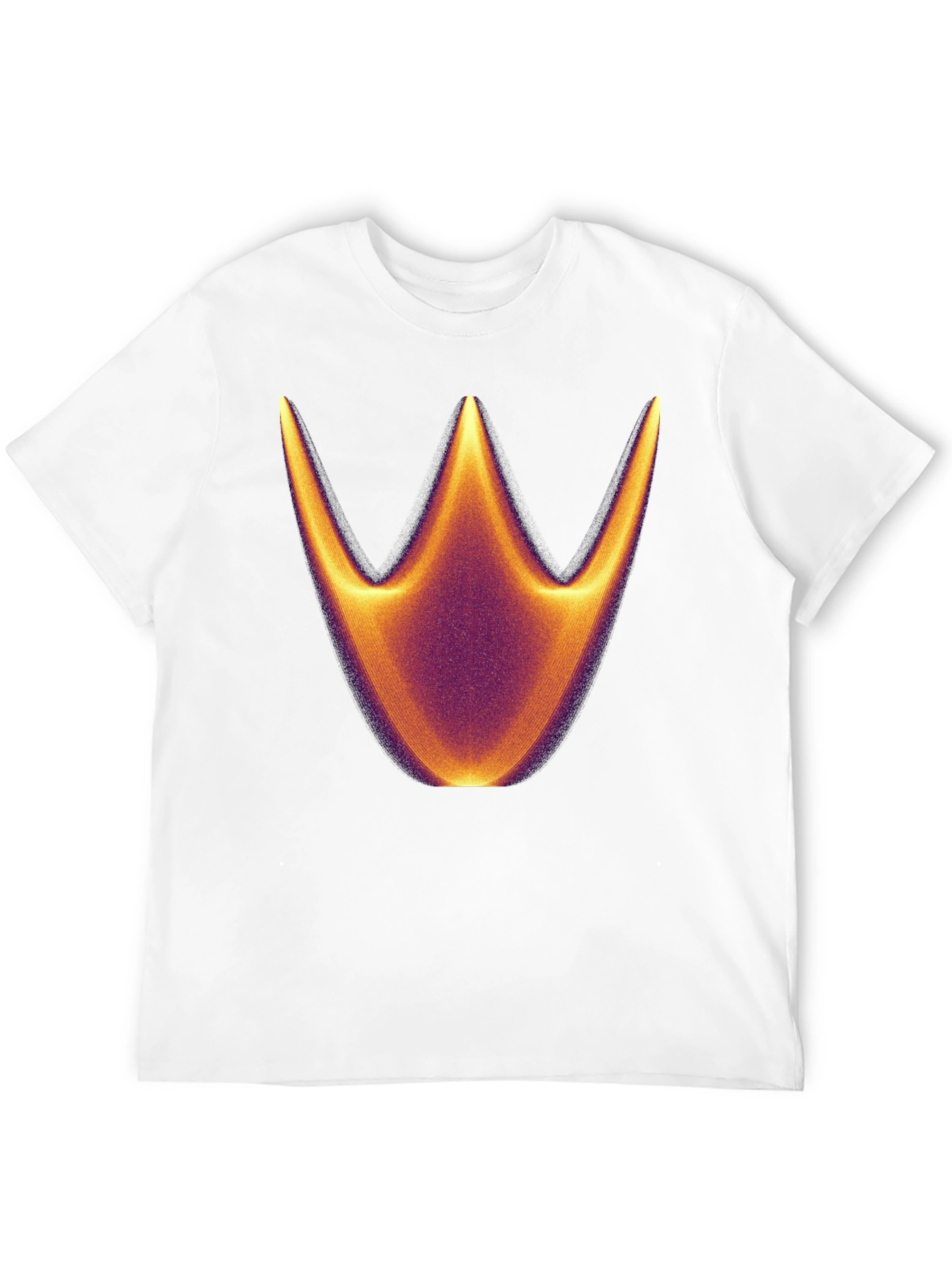 Abstract Crown Graphic Black T-Shirt