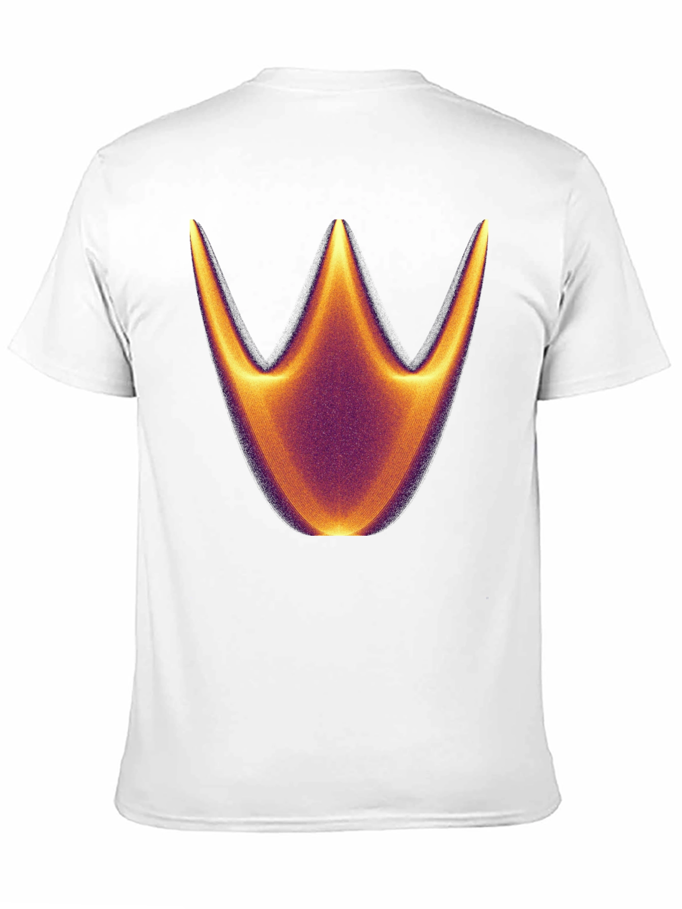 Abstract Crown Graphic Black T-Shirt