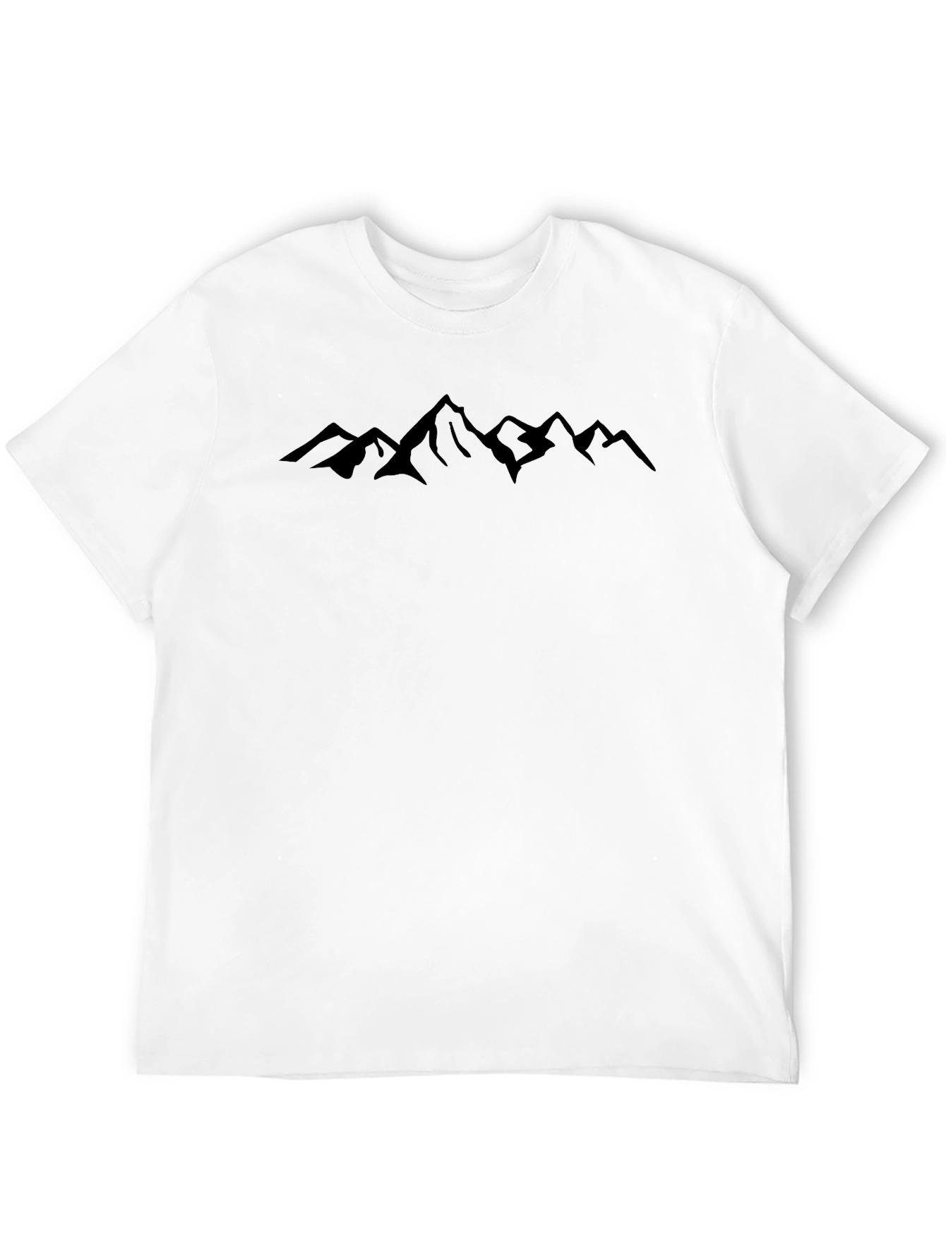 Black Mountain Range Graphic Tee - Mens Casual T-Shirt