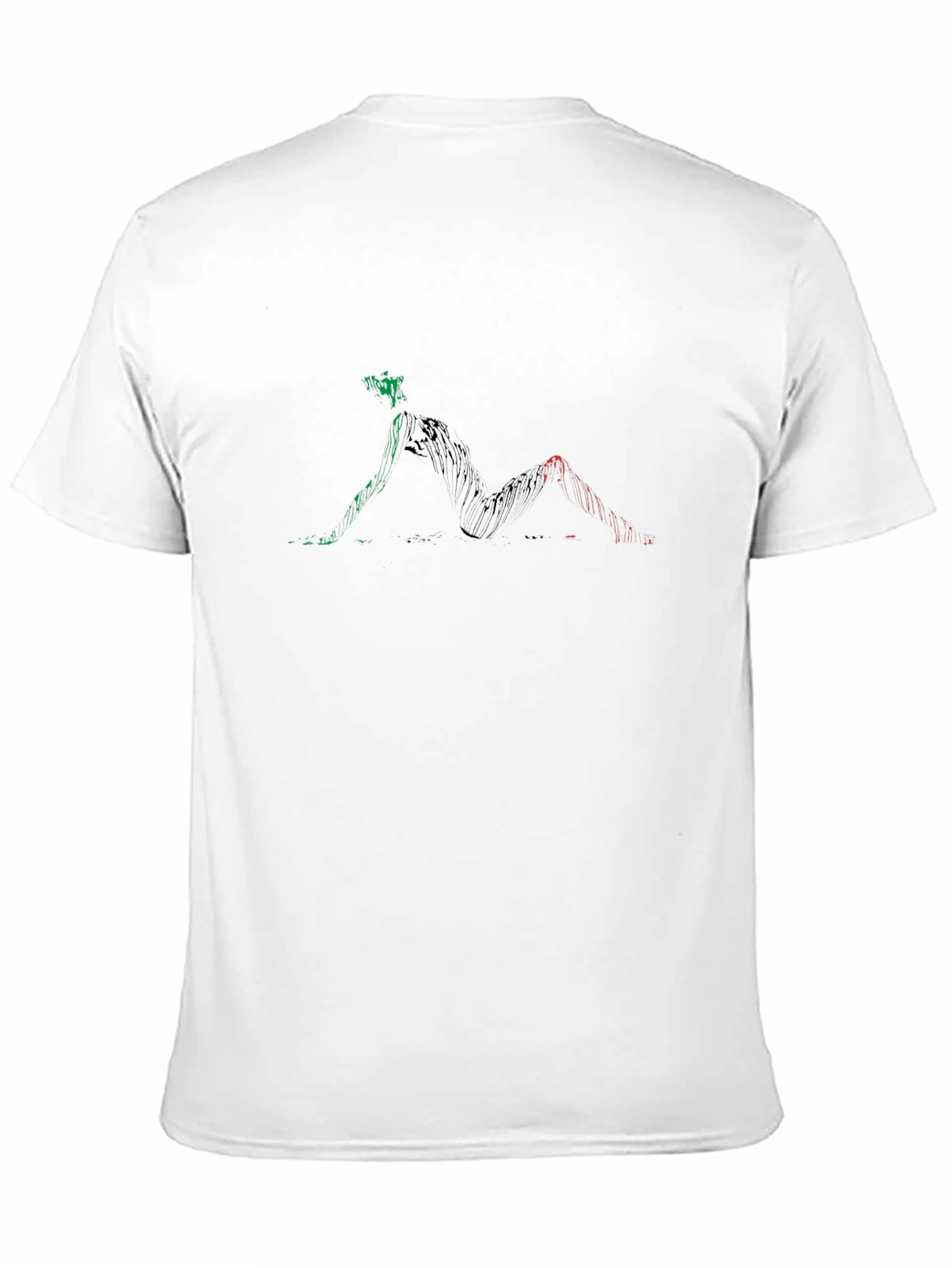 Abstract Figure T-Shirt - Black