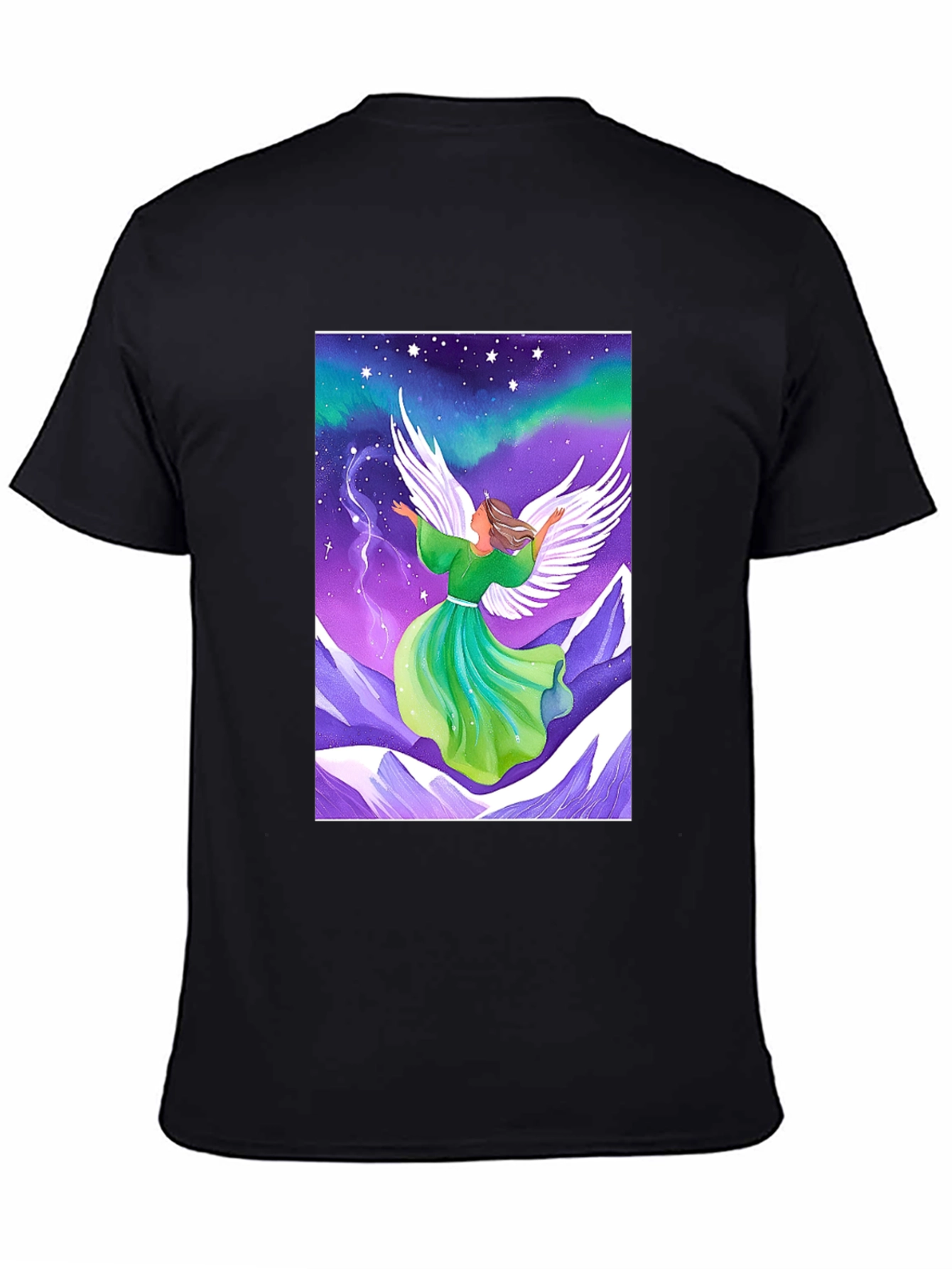 Angel Wings Graphic Tee - Celestial Design