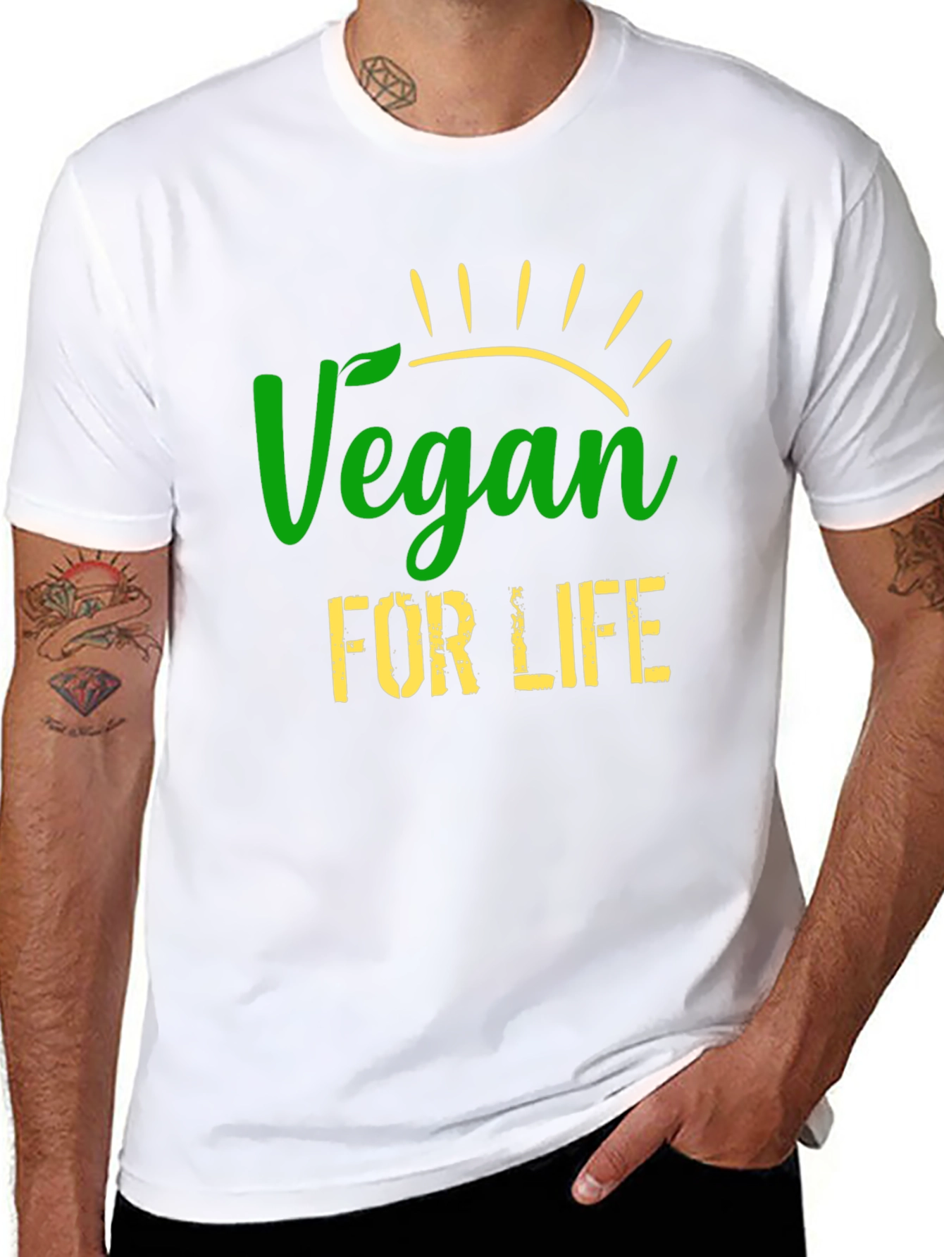 Vegan for Life T-Shirt - Stylish Vegan Apparel