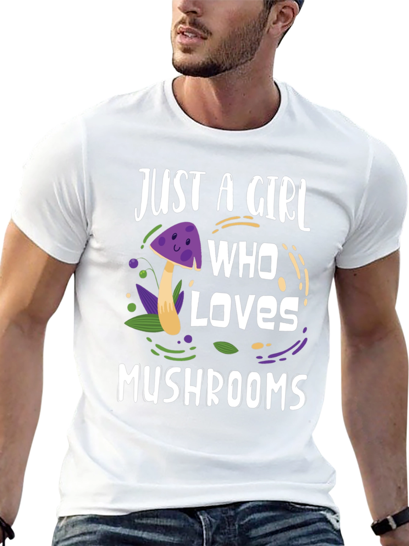 Just A Girl Who Loves Mushrooms T-Shirt