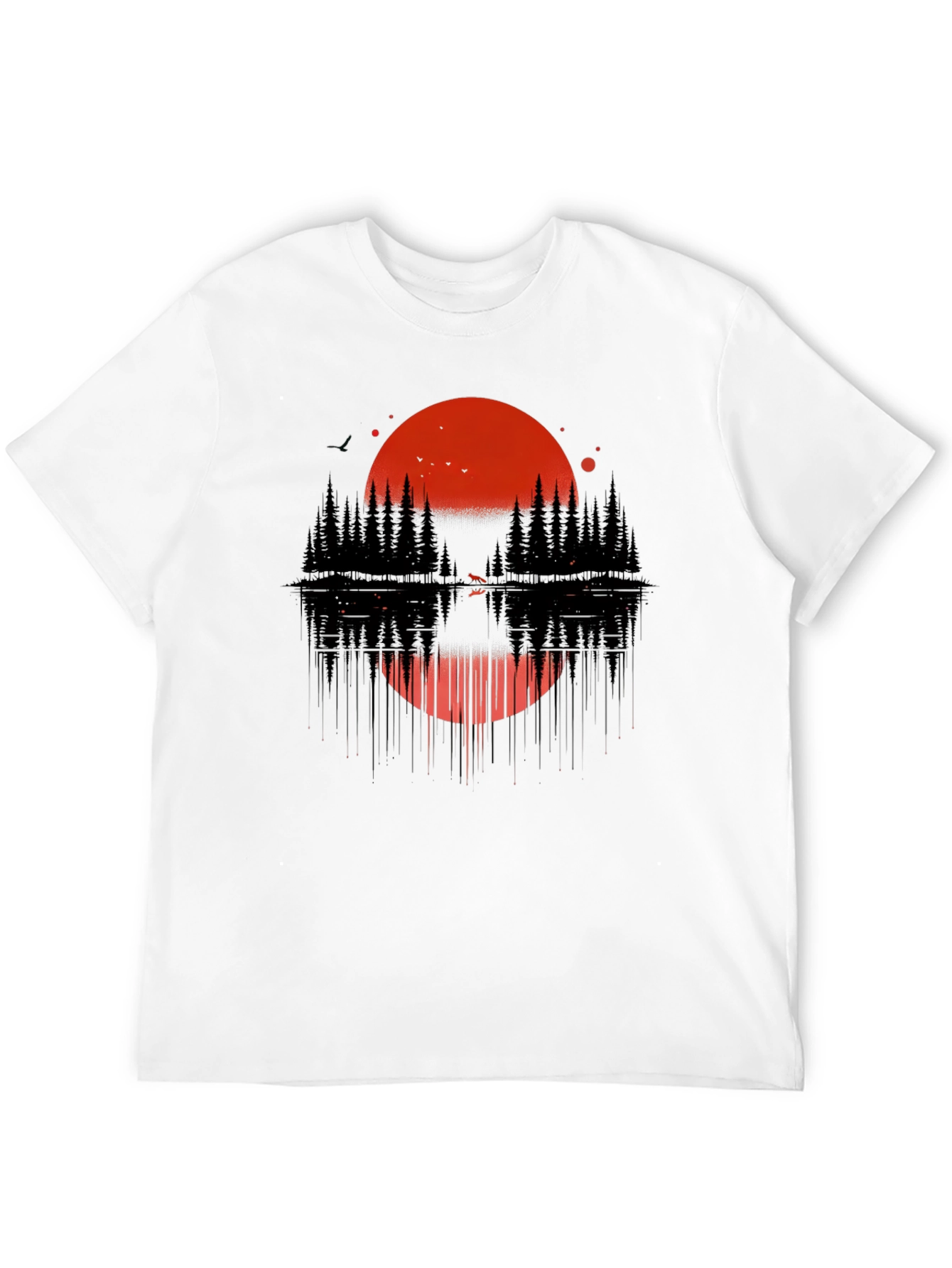 Sunset Forest Graphic Tee - Nature Inspired Design