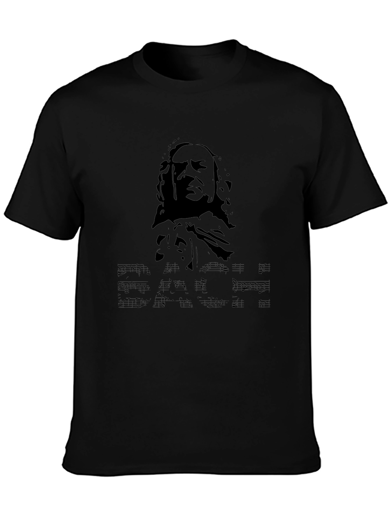 Musician Graphic Print Black Tee