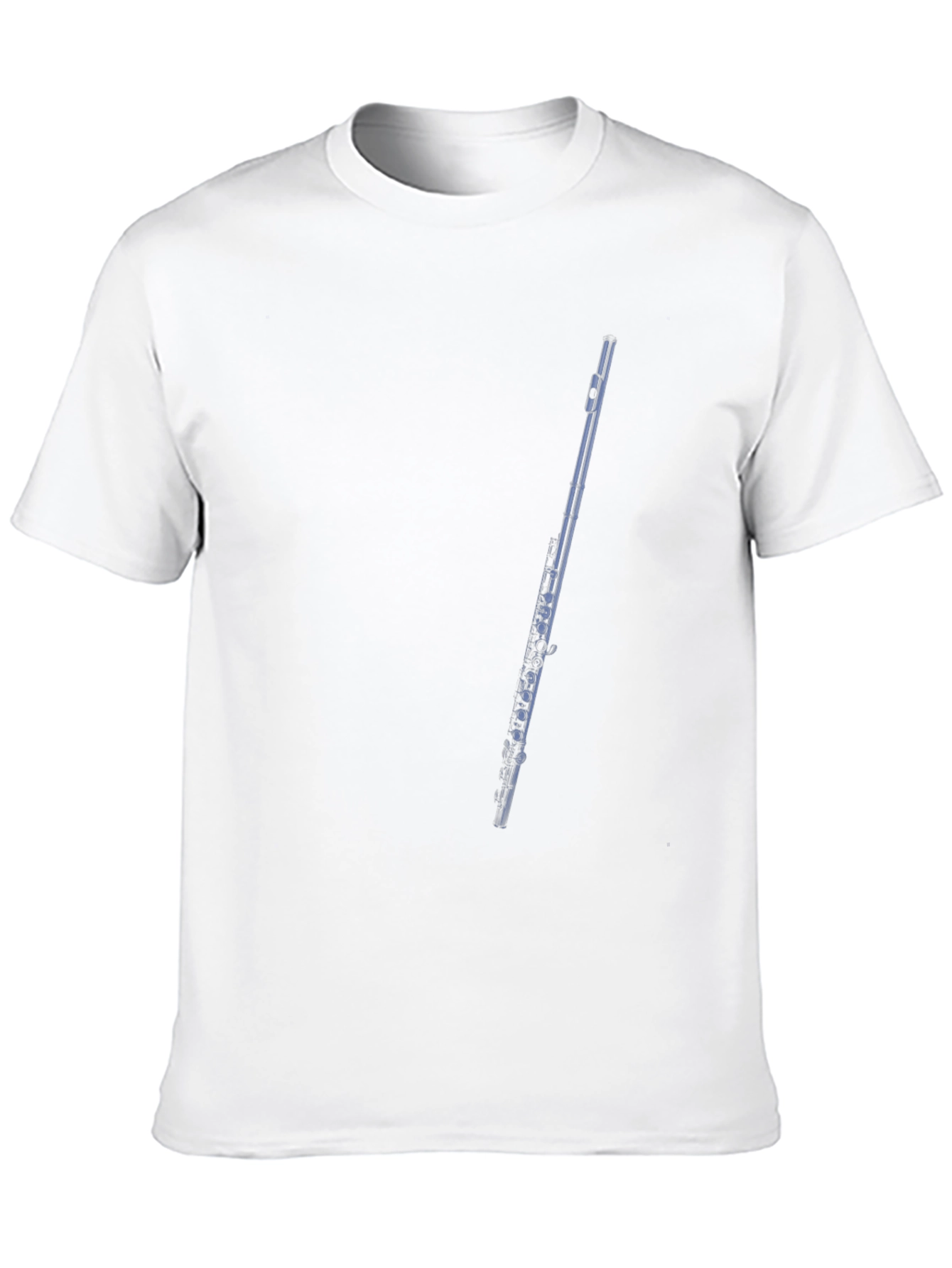Flute Graphic Tee - Black Cotton T-Shirt