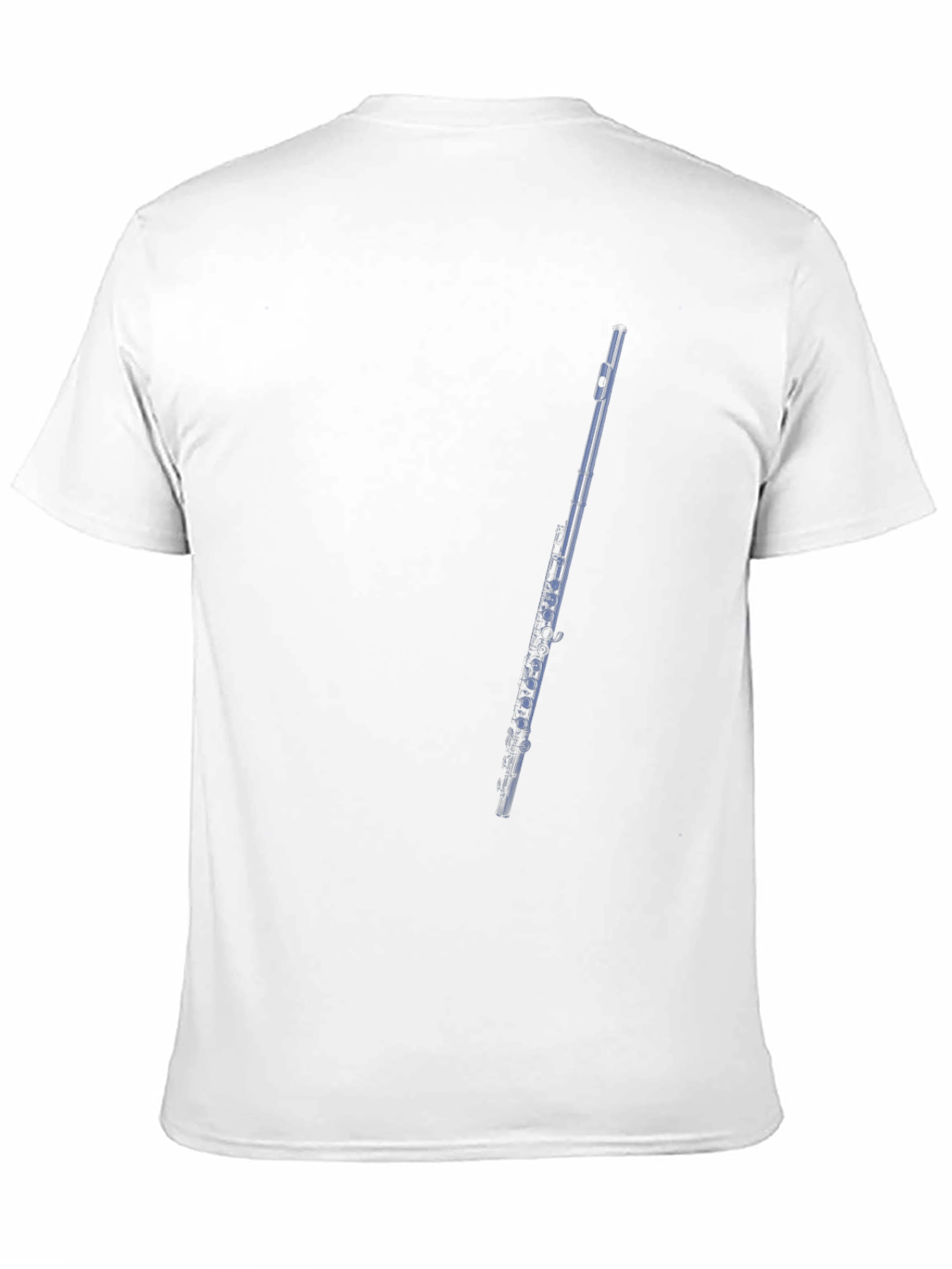 Flute Graphic Tee - Black Cotton T-Shirt