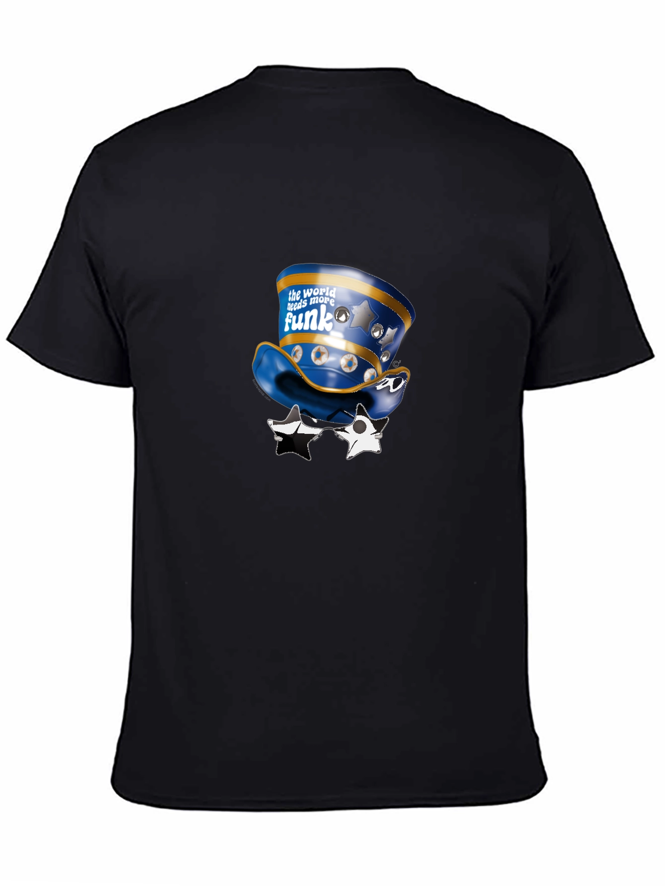 Funky Hat and Star Glasses Graphic T-Shirt