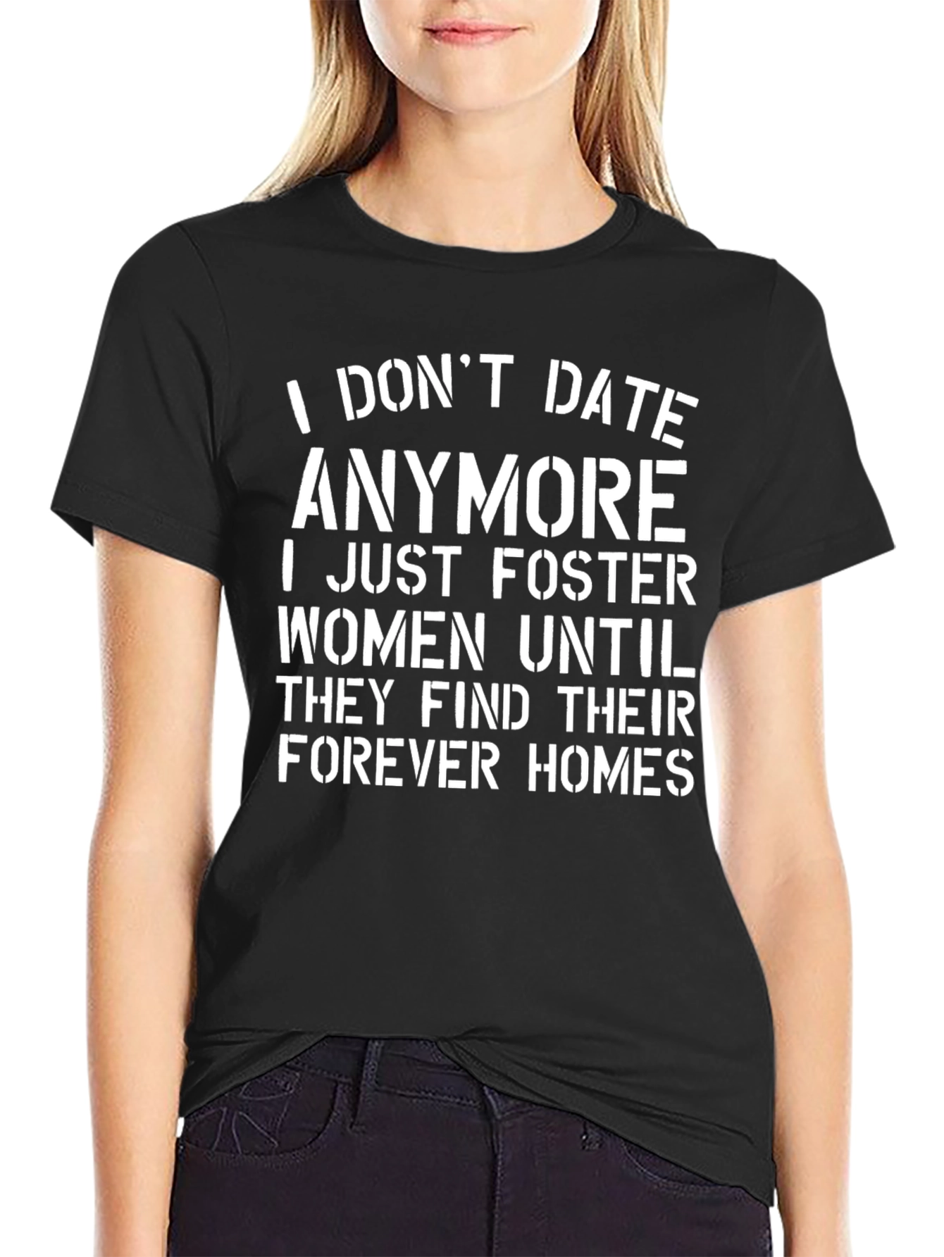 Funny I Dont Date Anymore Mens Black T-Shirt