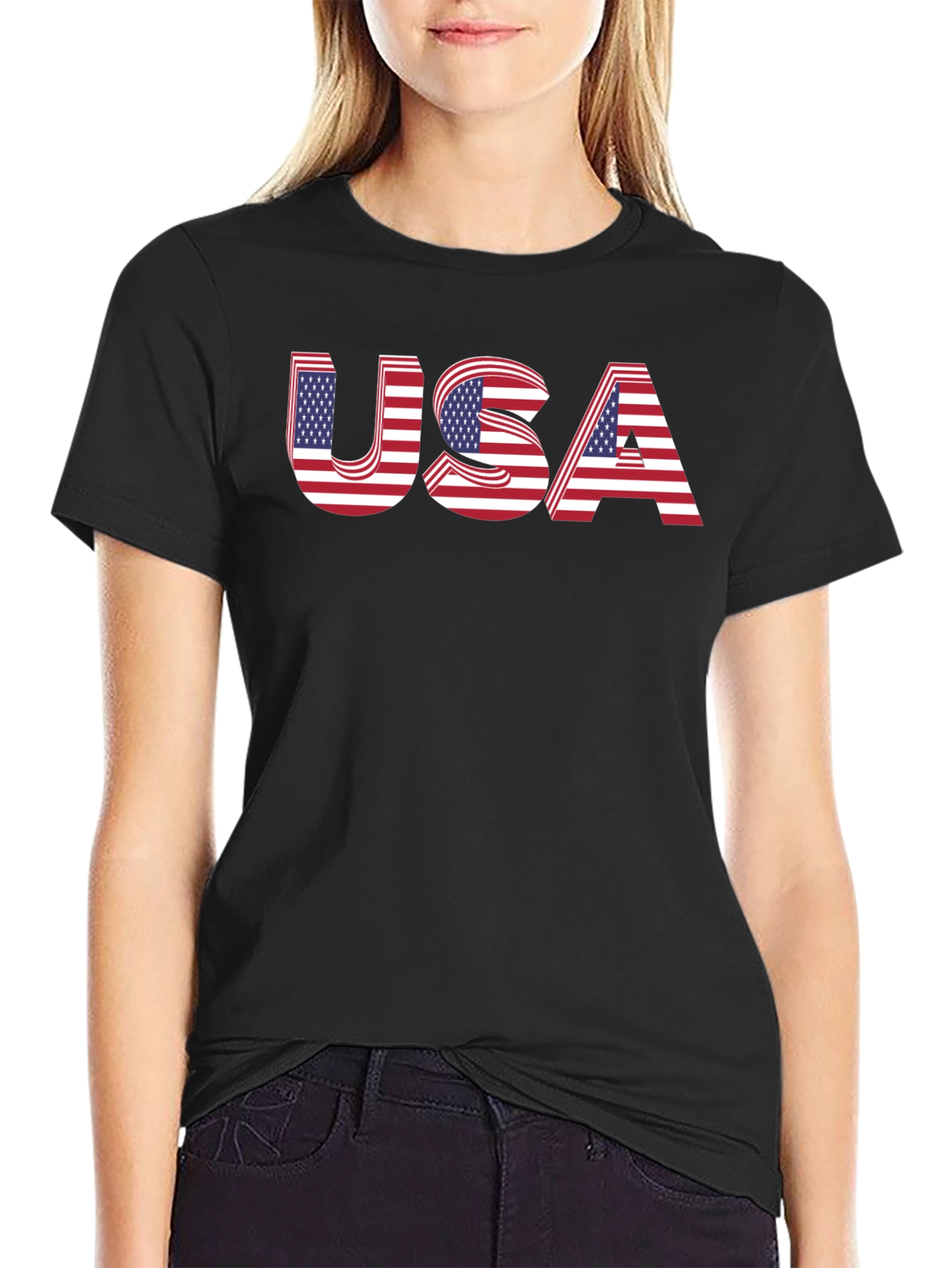 USA Flag Graphic T-Shirt
