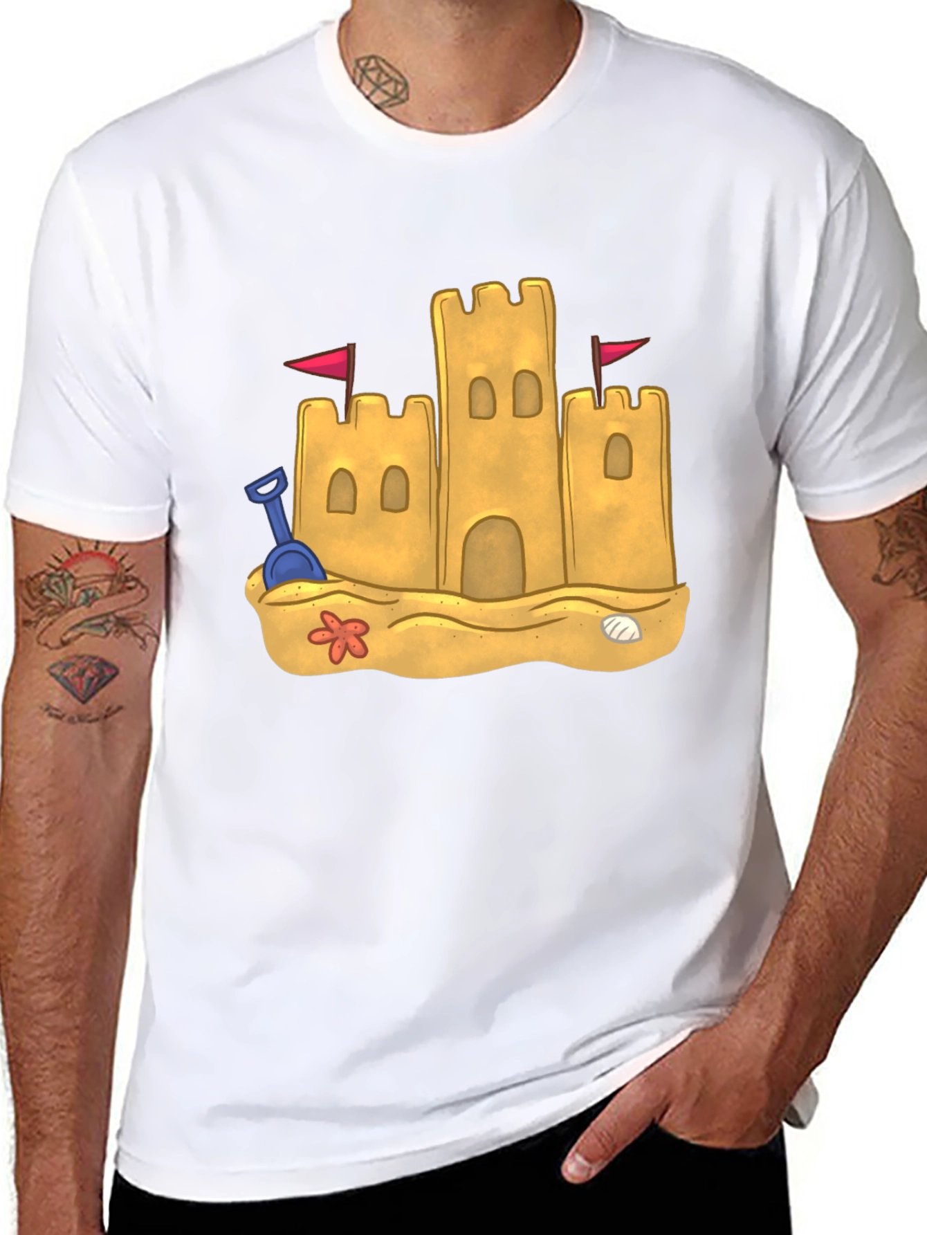 Sandcastle Graphic Tee - Beach Vibes