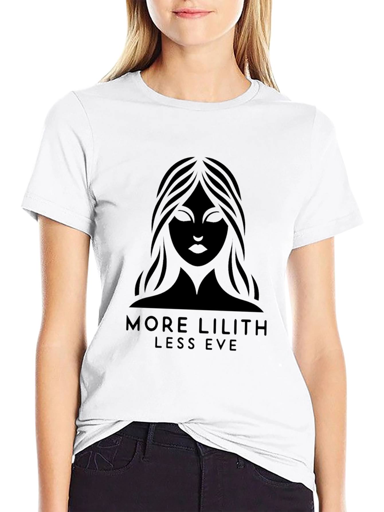 More Lilith Less Eve Black T-Shirt
