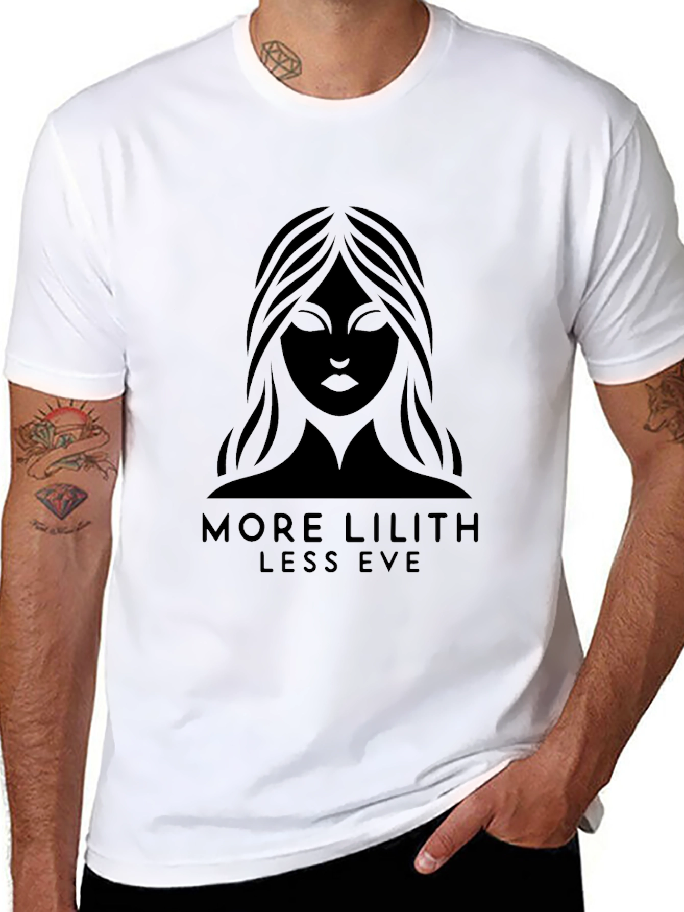 More Lilith Less Eve Black T-Shirt