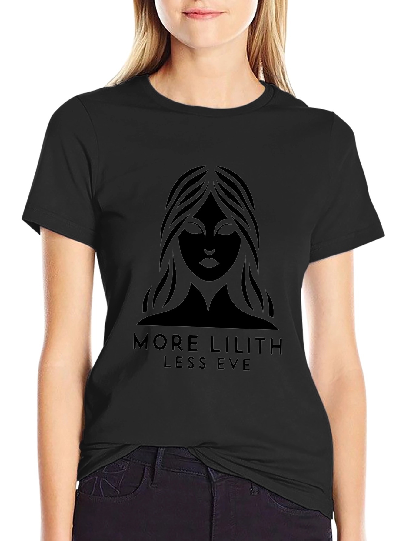 More Lilith Less Eve Black T-Shirt