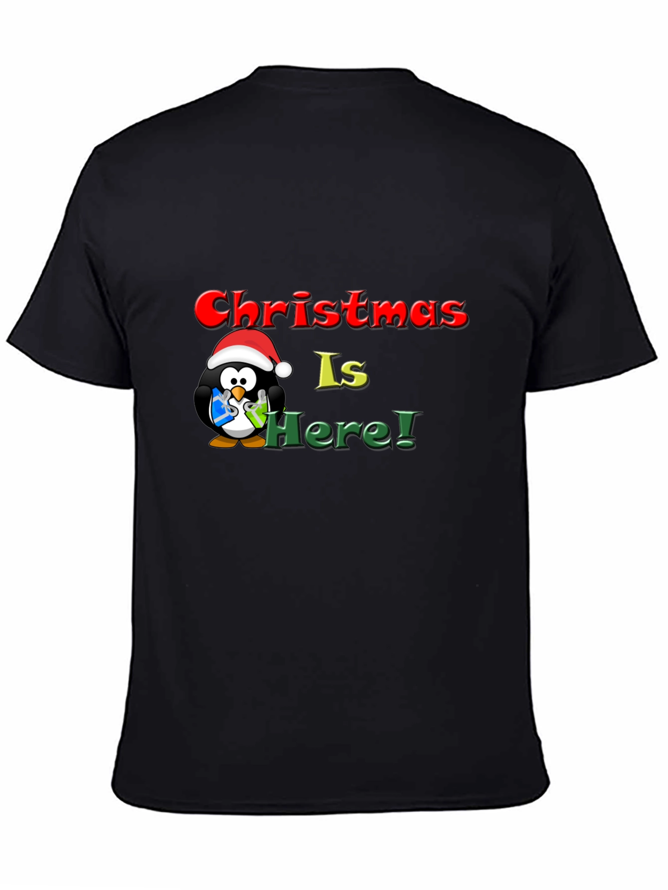 Christmas Penguin Graphic T-Shirt