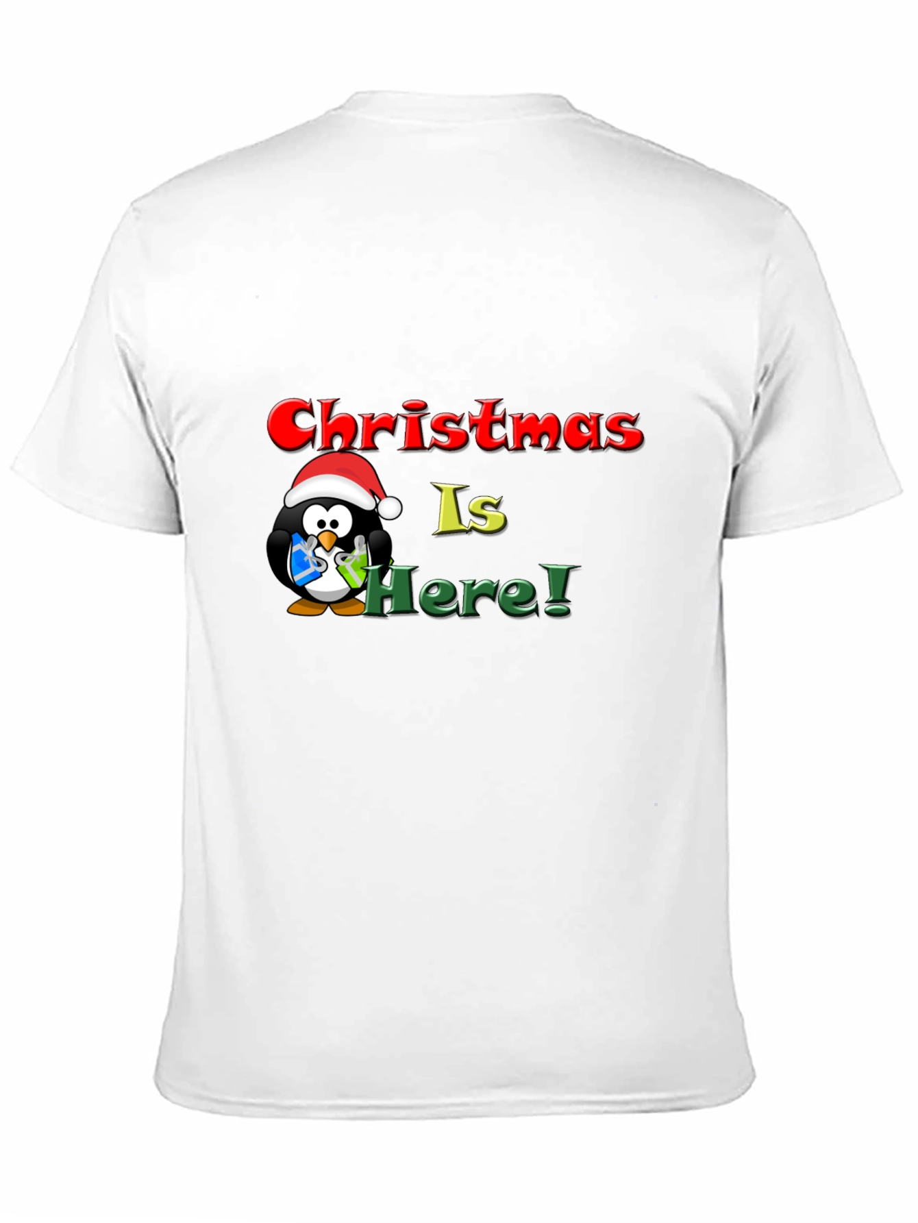 Christmas Penguin Graphic T-Shirt