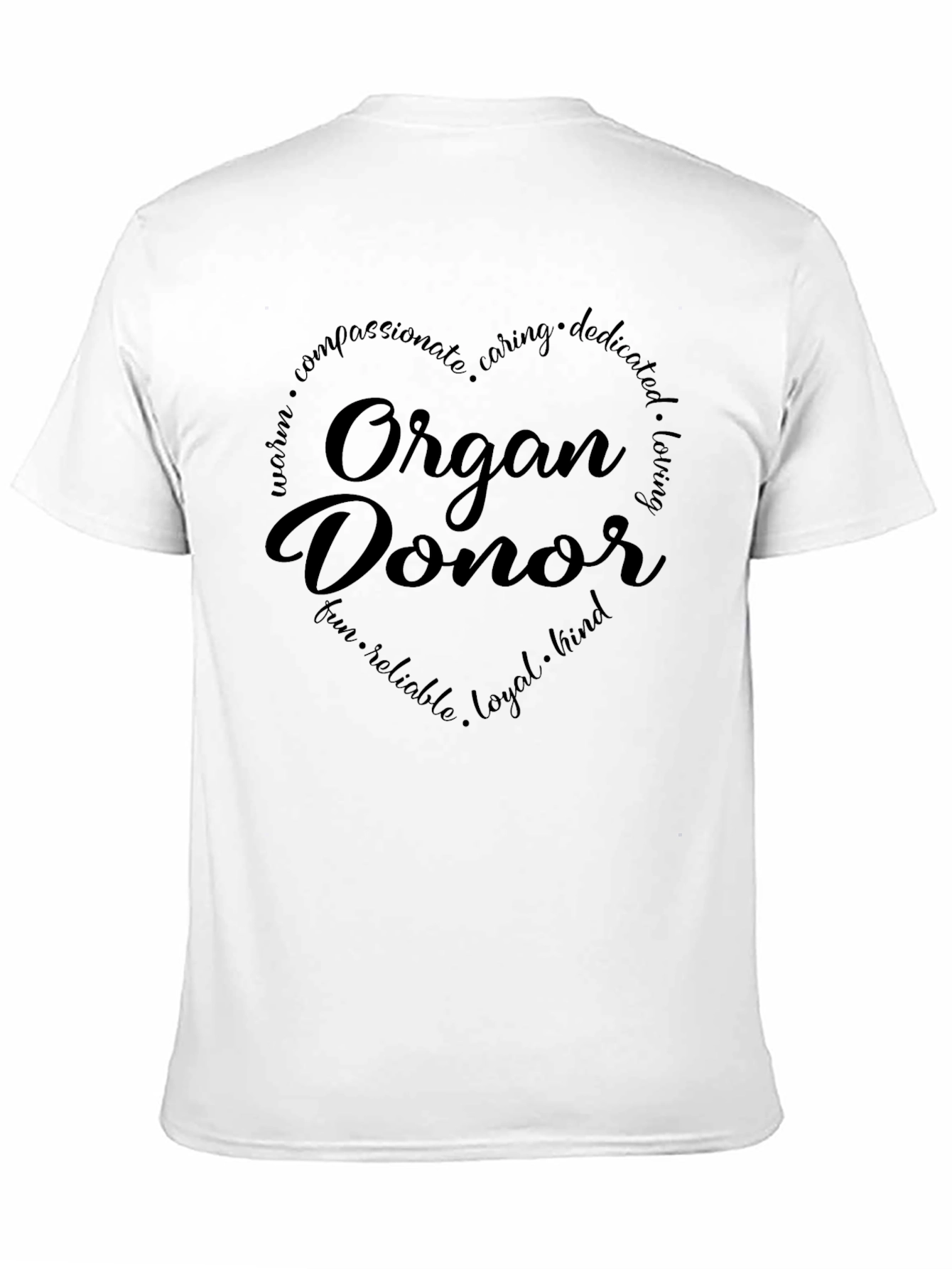 Organ Donor Heart Graphic T-Shirt