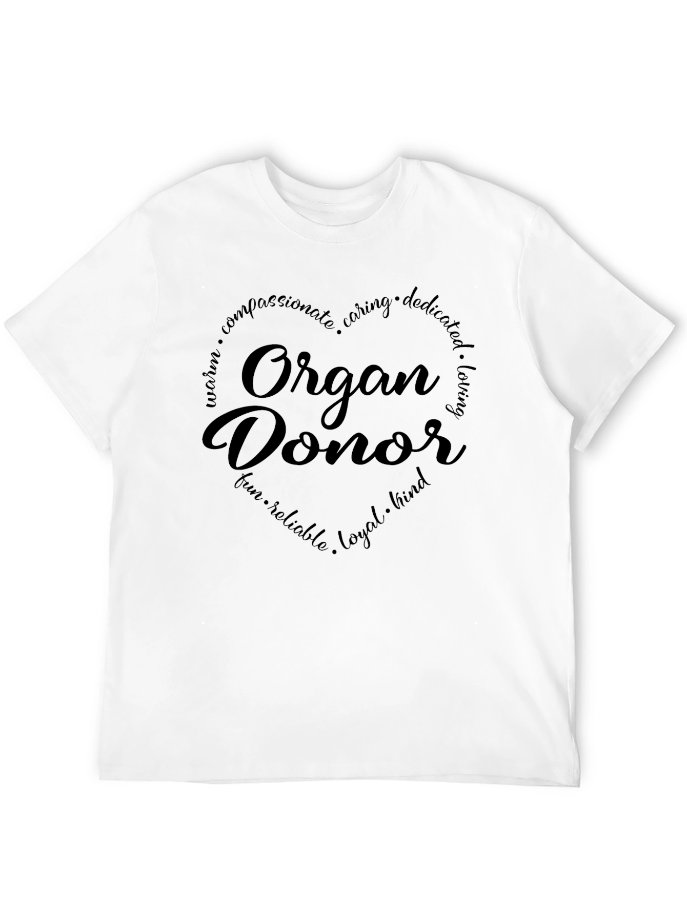 Organ Donor Heart Graphic T-Shirt