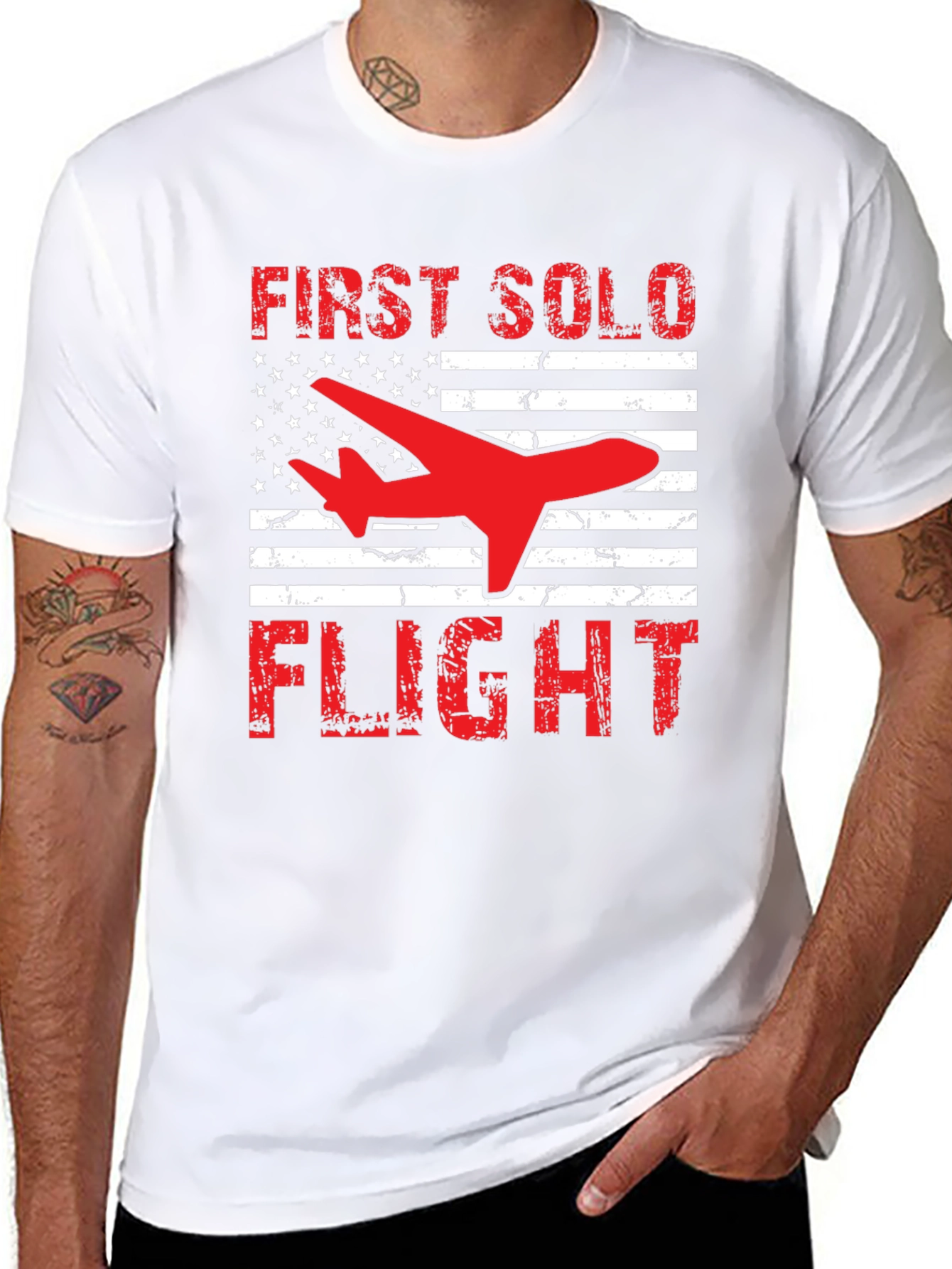 First Solo Flight Patriotic T-Shirt