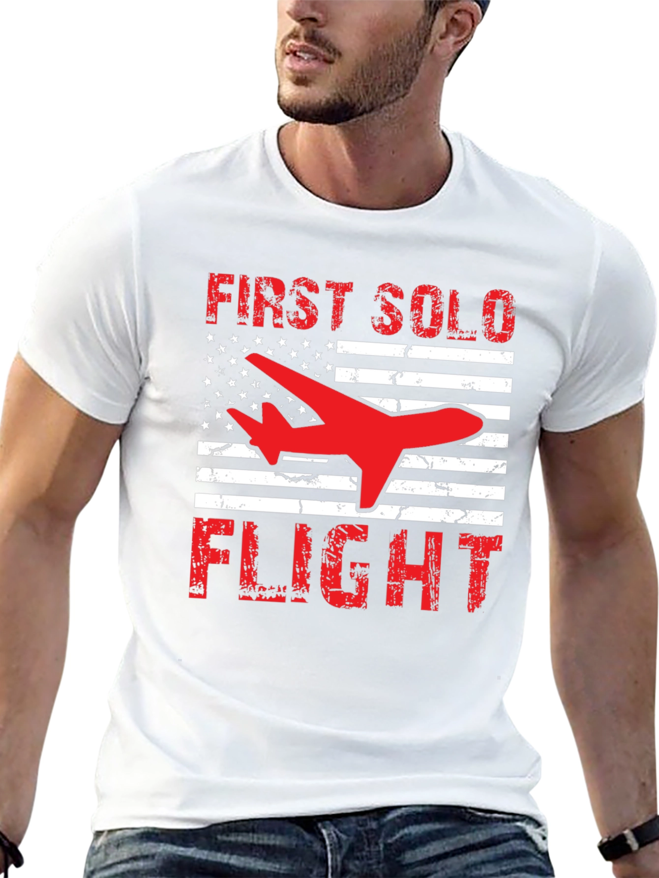 First Solo Flight Patriotic T-Shirt