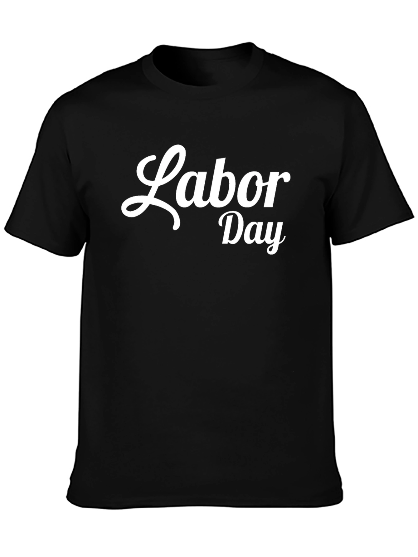 Labor Day T-Shirt - Black Casual Tee