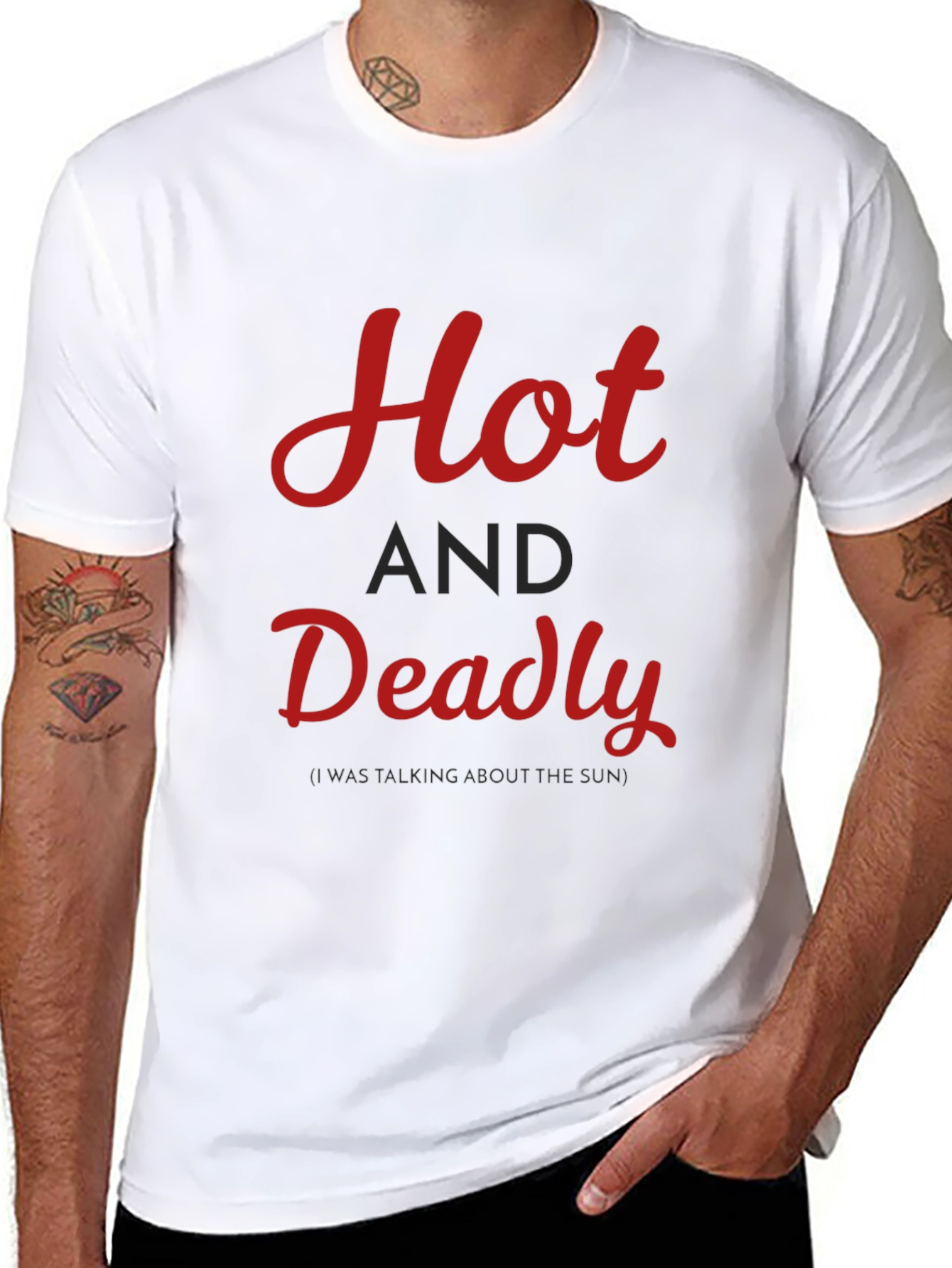 Hot and Deadly Graphic T-Shirt - Casual Style