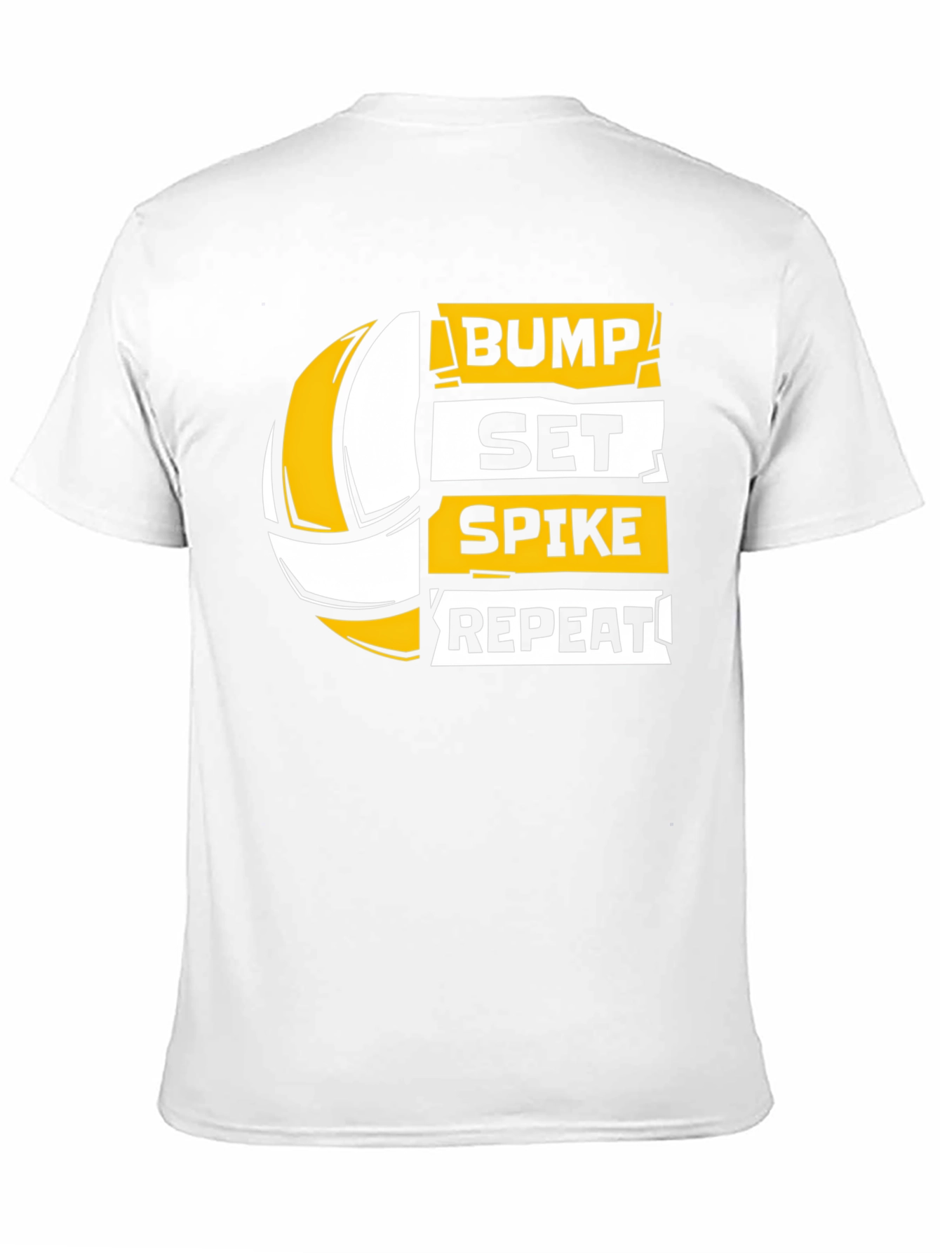 Volleyball Bump Set Spike Repeat Graphic T-Shirt