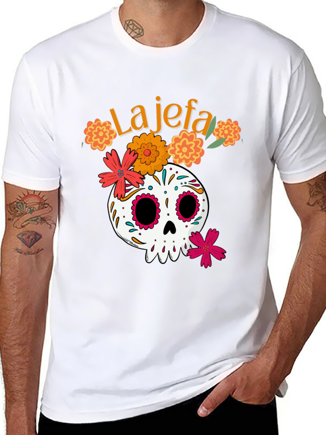 La Jefa Skull T-Shirt - Day of the Dead