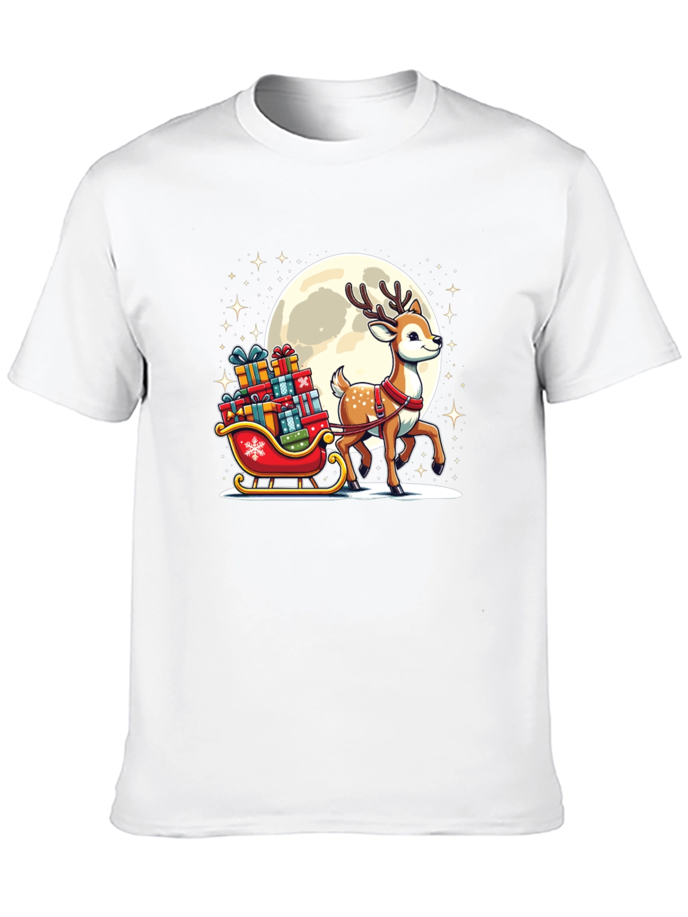 Festive Reindeer Christmas T-Shirt