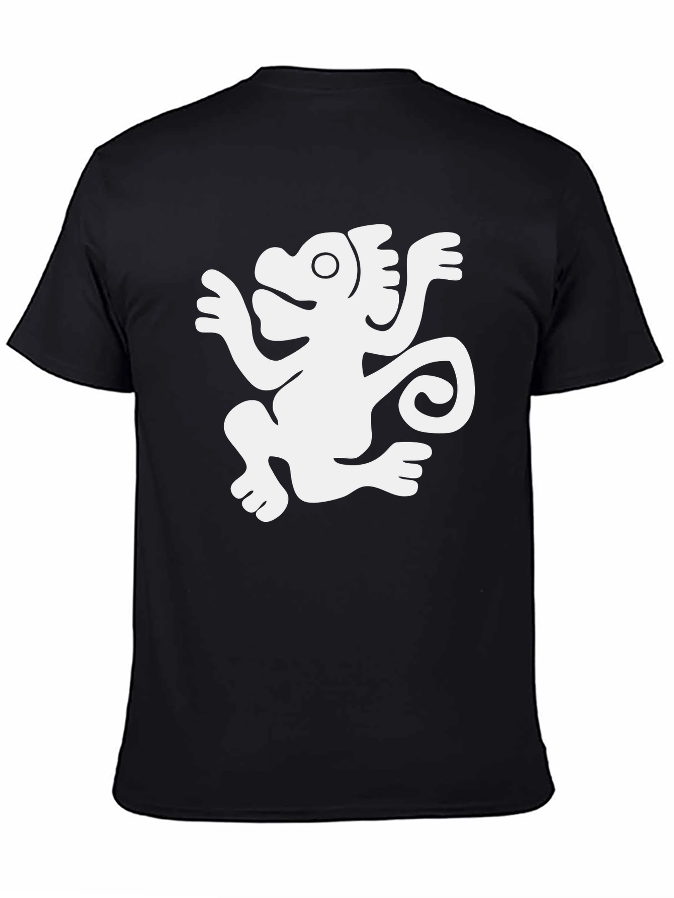 Aztec Monkey Graphic T-Shirt - Black