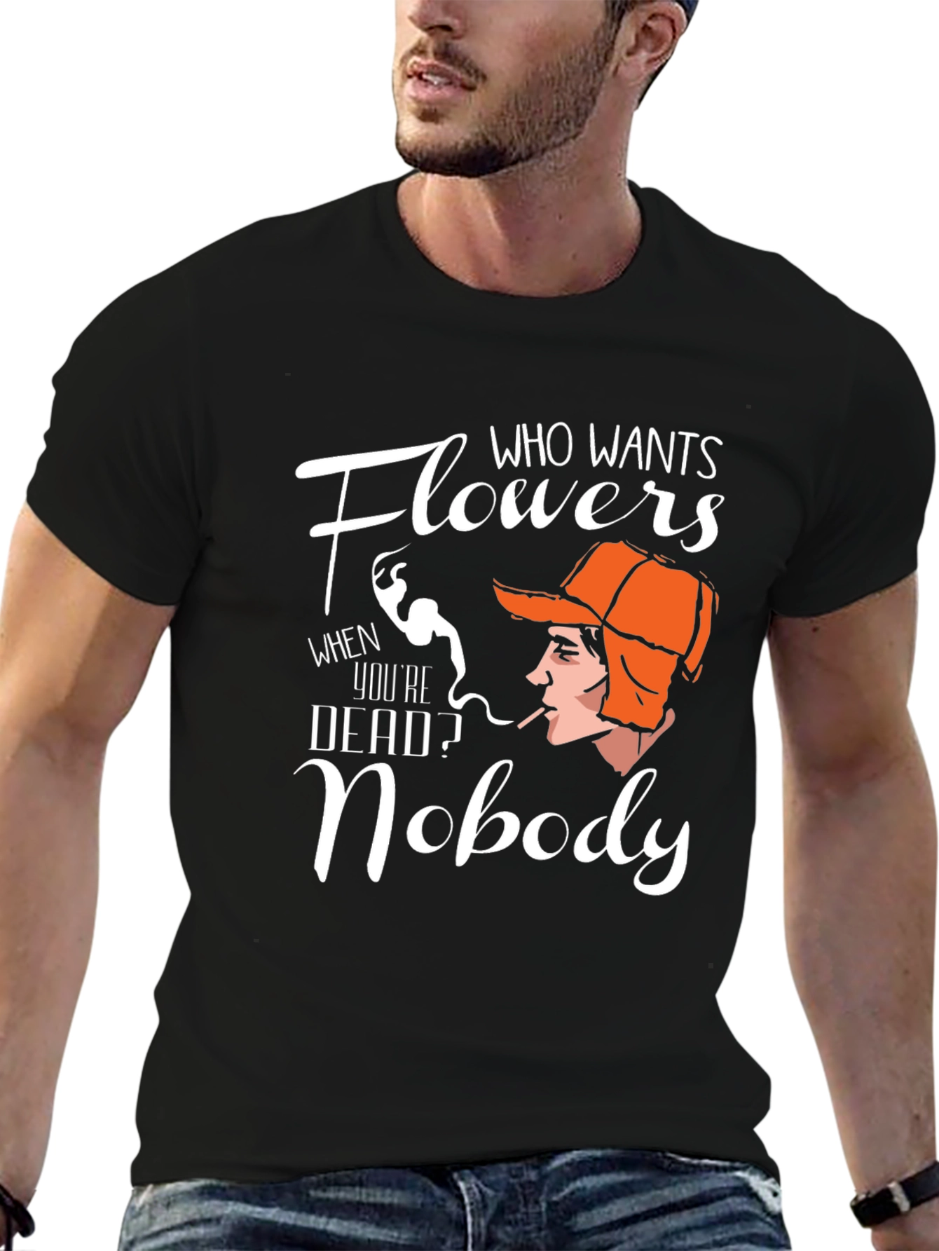 Flowers Nobody T-Shirt